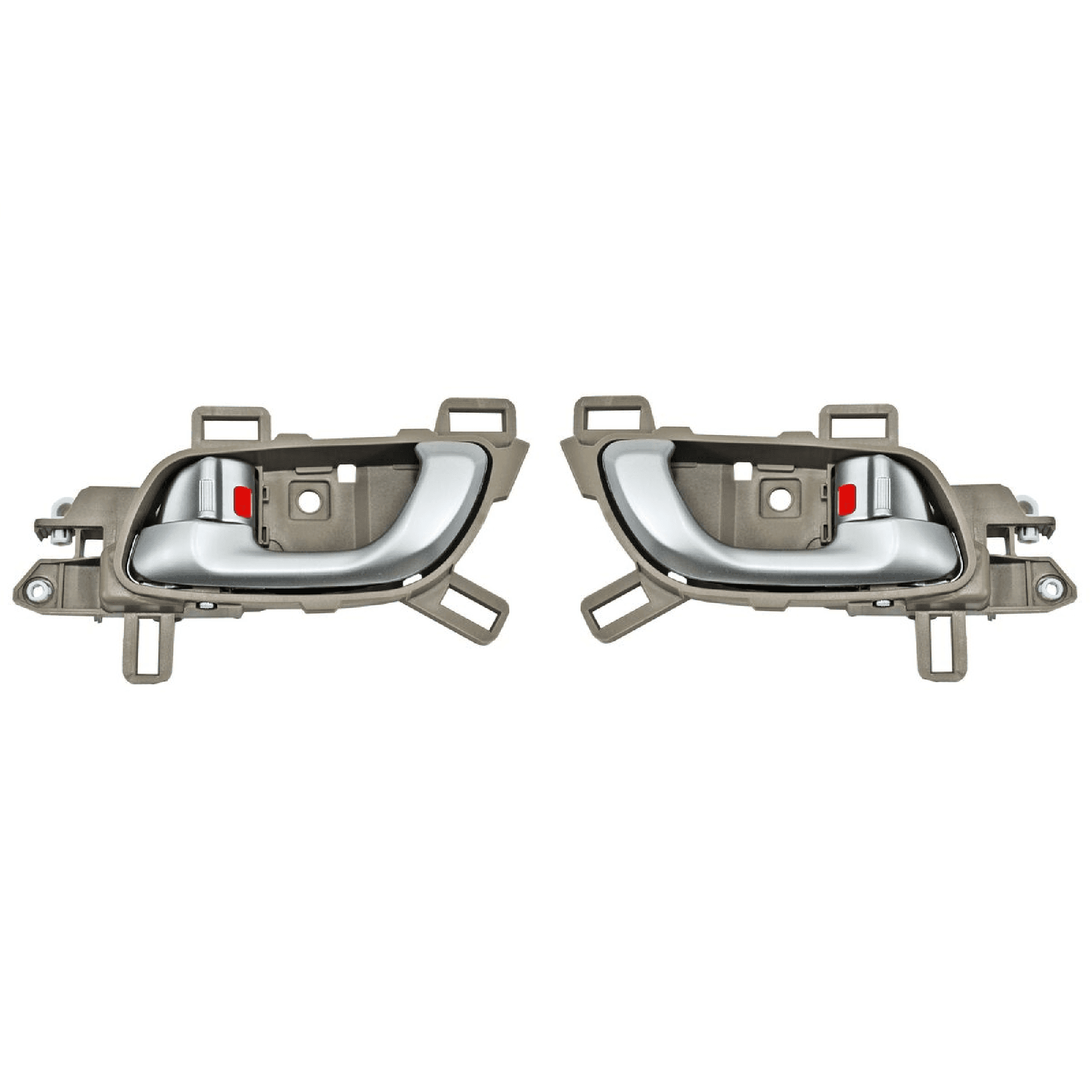 Par Manijas Interiores Honda Civic Ex 2012-2013 Beige/ Plata Delantera/ Trasera Plastico