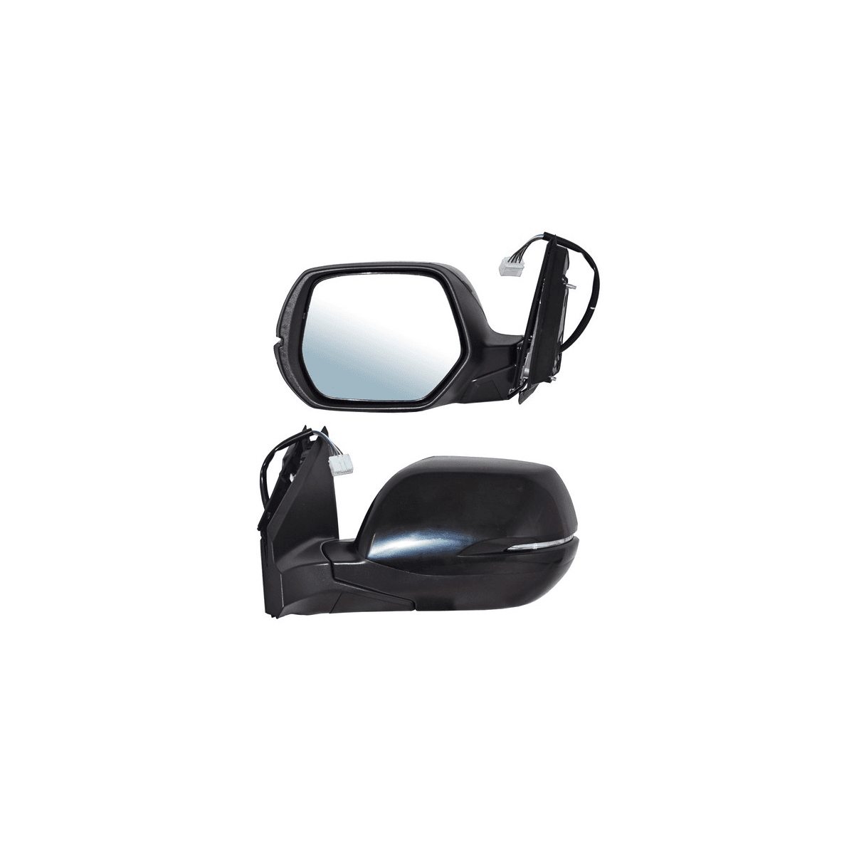 Espejo Honda Crv 2015-2016 Electrico Para Pintar Con Direccional Con Desempañante 7 Pines Izquierdo