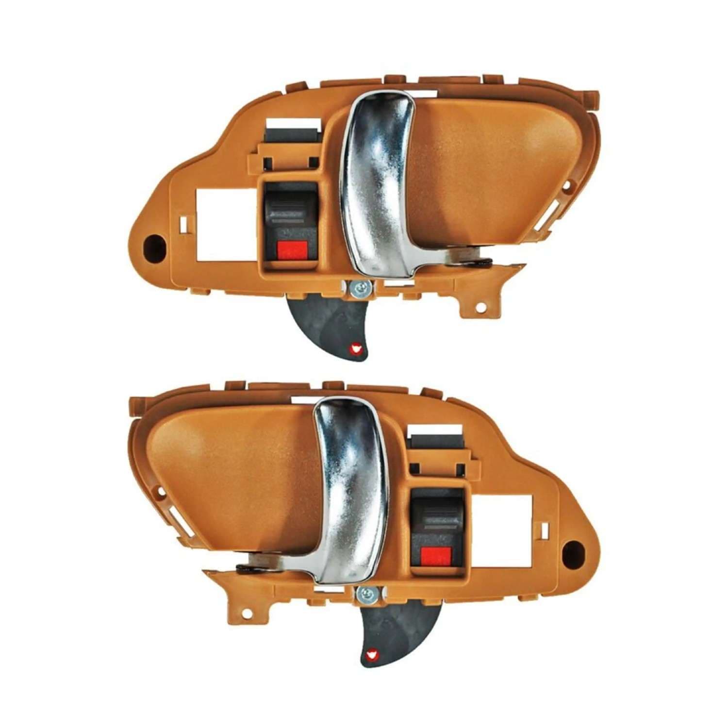 Par Manijas Interiores Chevrolet Cheyenne/Silverado/ Chevrolet Sububurban/Chevrolet Blazer/Gmc Yukon/Chevrolet Tahoe/Cadillac Escalade 1995-1998 Beige/ Cromo Plastico