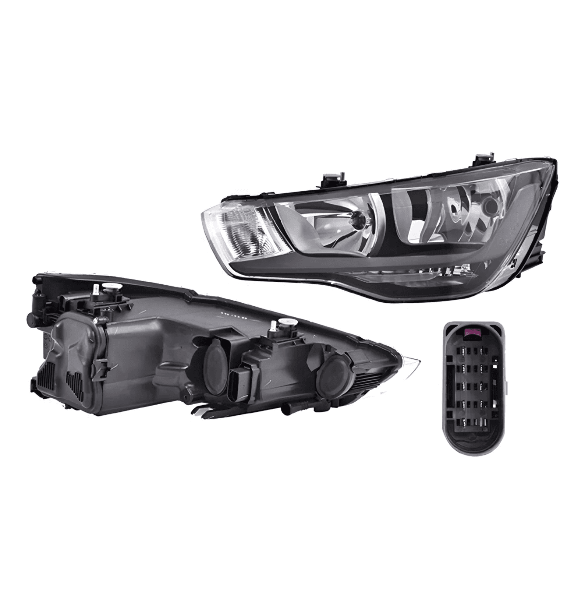 Faro Izquierdo Audi A1 2011-2015 Electrico Con Motor Sin Foco Halogeno Depo