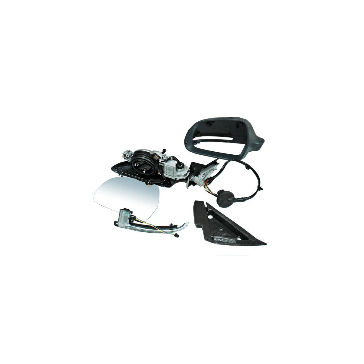 Espejo Audi A3 Tdi/ Cabrio/ S/ Attraction/ Ambiente/ Base 2009-2013 5Puertas Electrico Con Desempañante Con Direccional Para Pintar Izquierdo