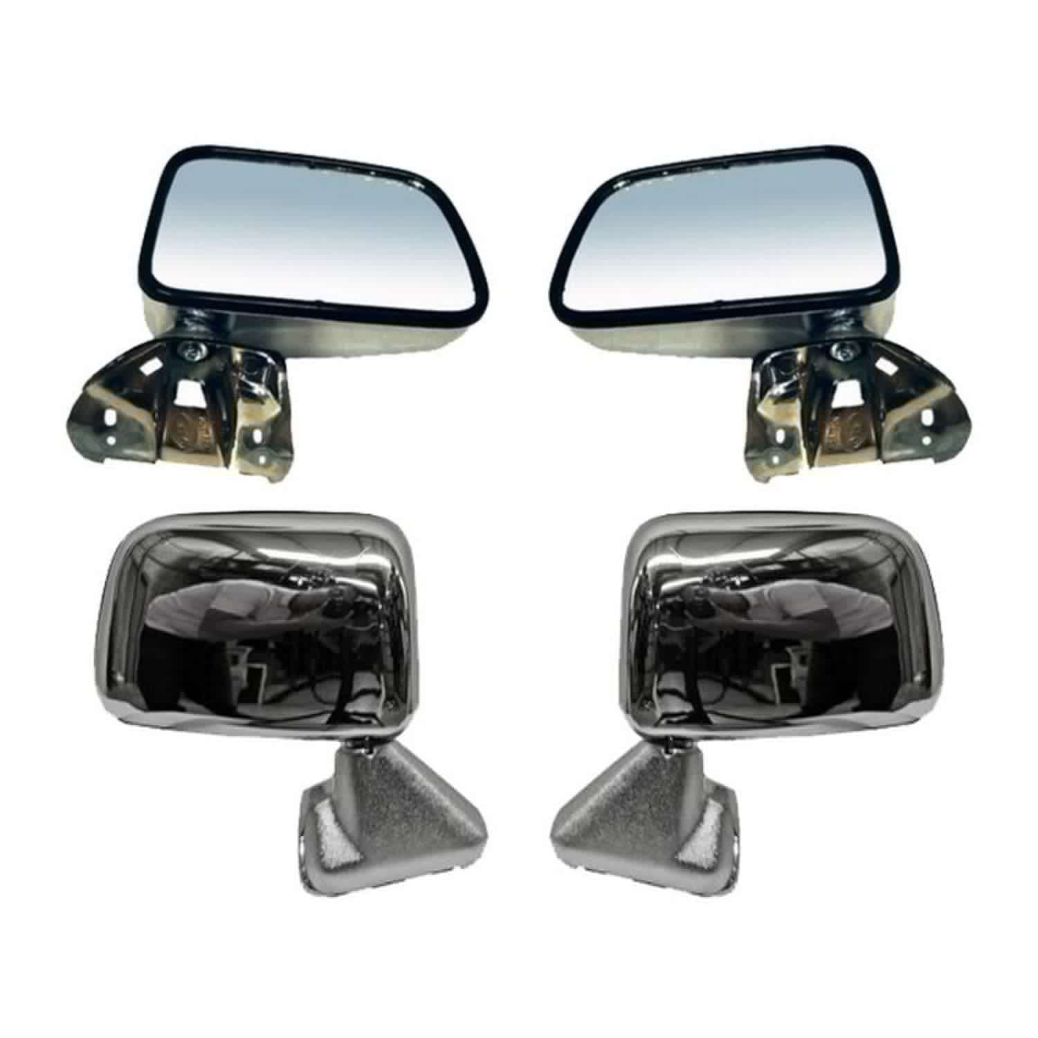 Par Espejos Toyota Pickup 1984-1988 Sin Control Cromo