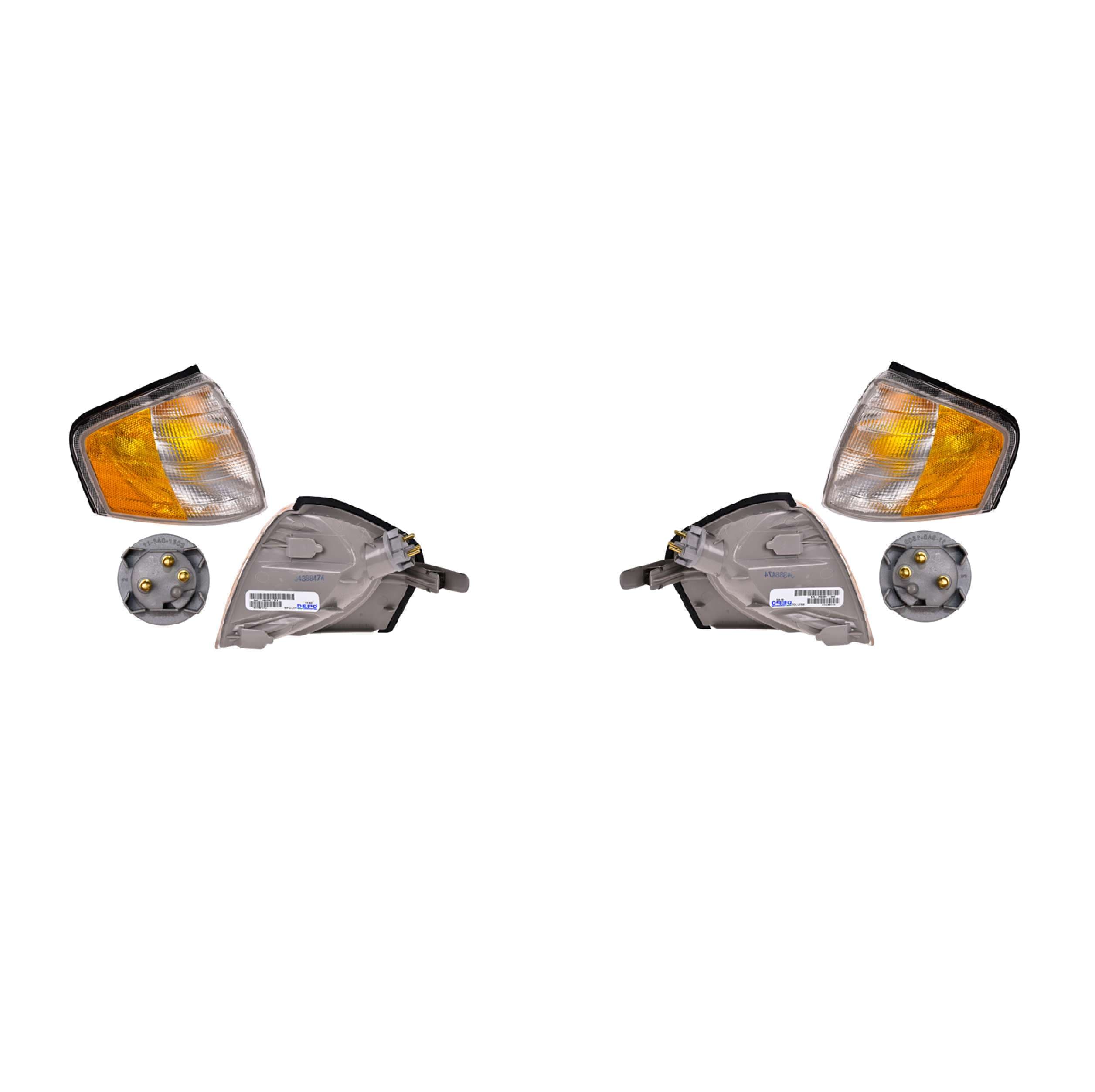 Par Cuartos Punta Mercedes Benz Clase C Bicolor 1994-2000 Depo