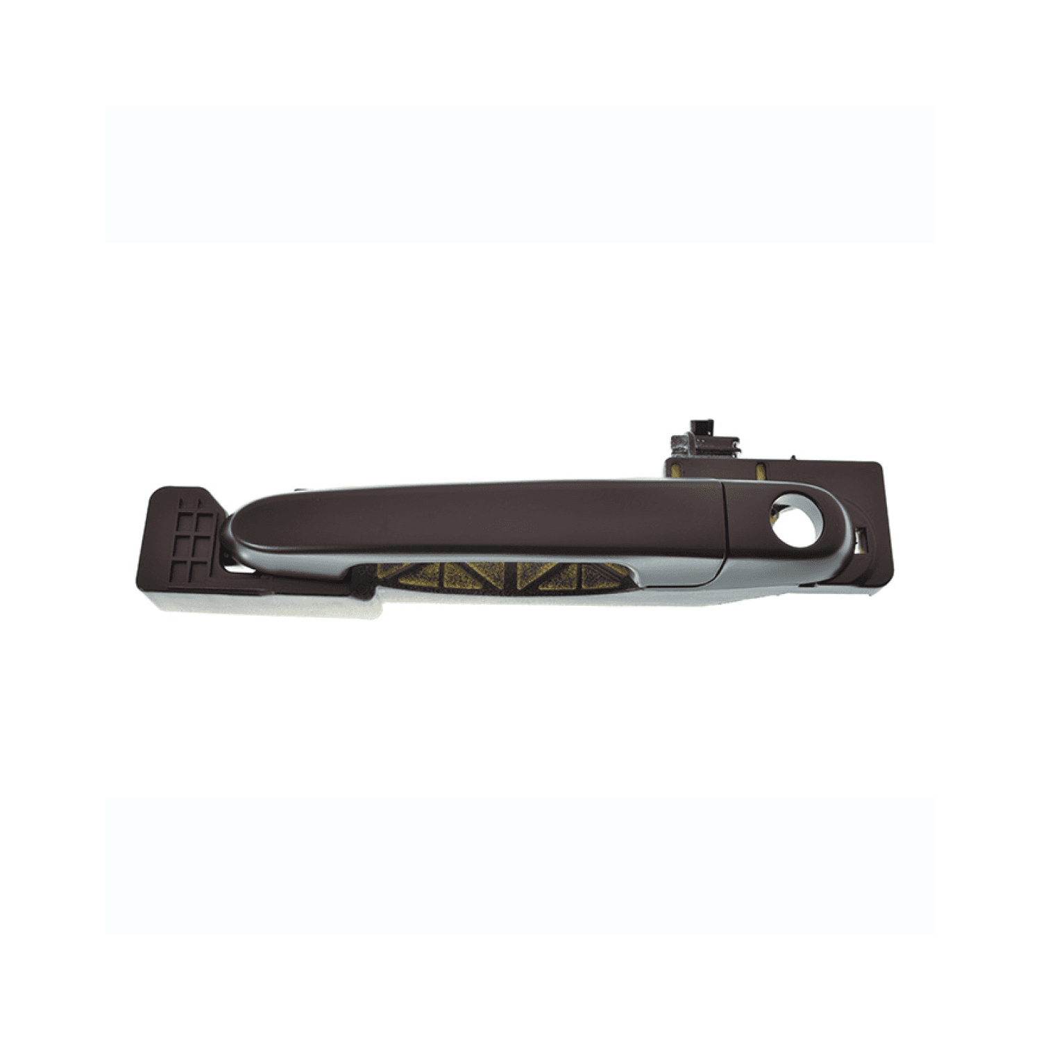 Manija Exterior Dodge Attitude 2006-2011 Con Hoyo Para Llave Con Base Corrugada Negra Plastico Izquierdo Delantera Hushan
