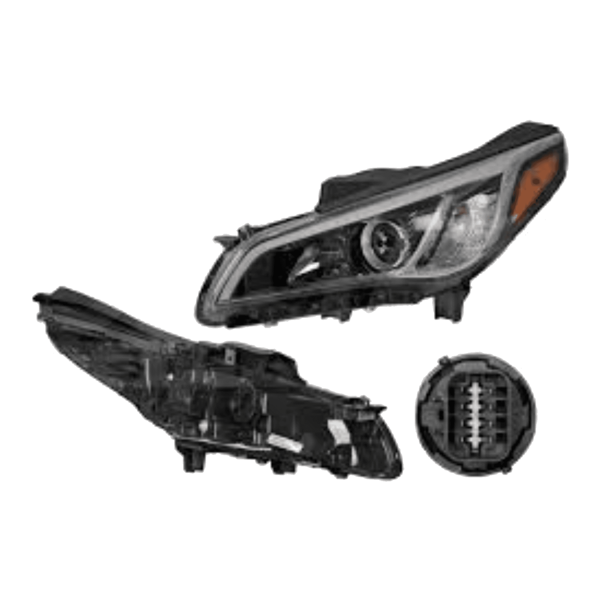 Faro Izquierdo Hyundai Sonata Sport/Limited 2015-2017 Para Foco Halogeno Con Foco Depo