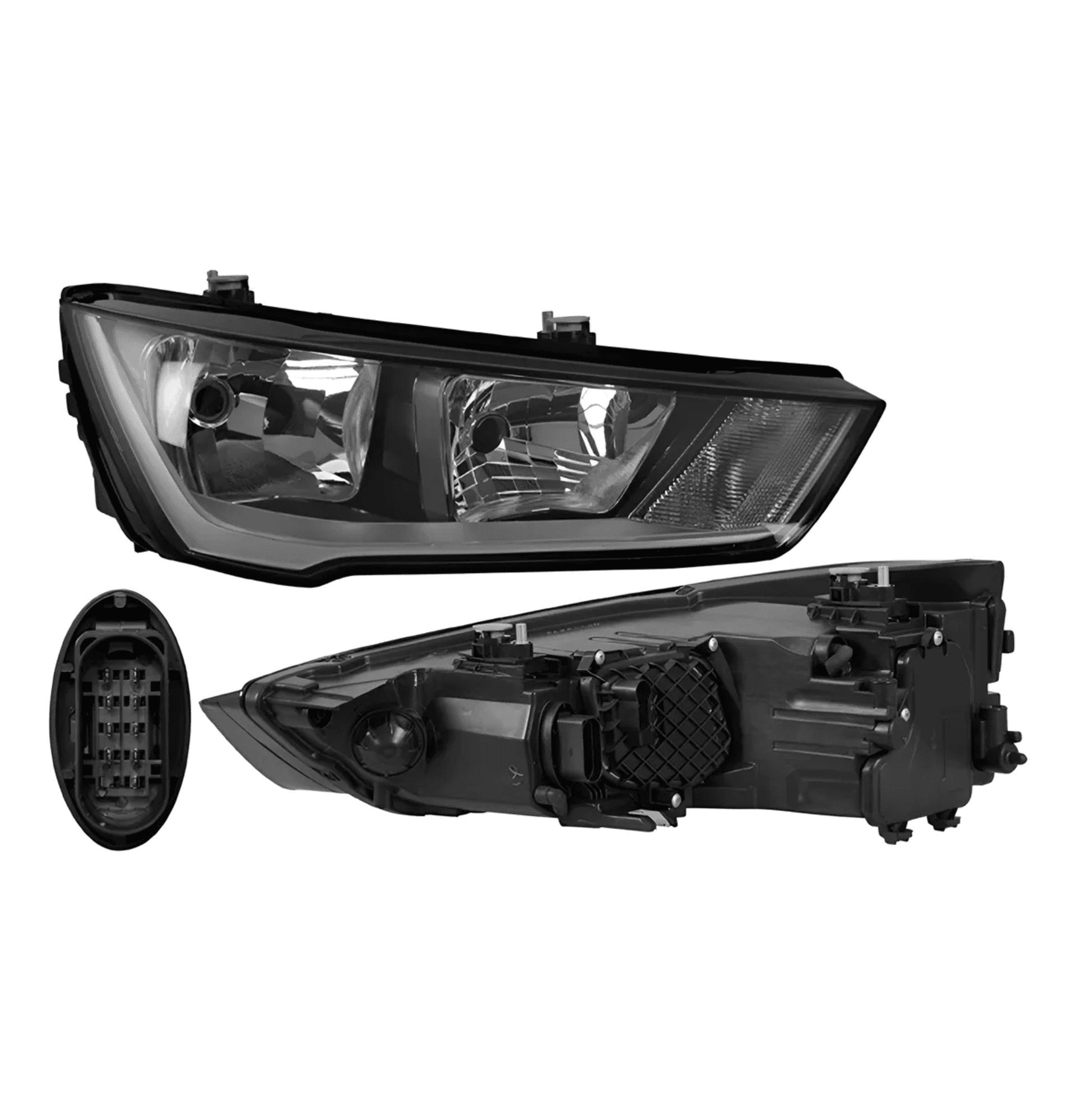 Faro Derecho Audi A1 Cool 2016-2018 Electrico Con Motor Sin Foco Depo