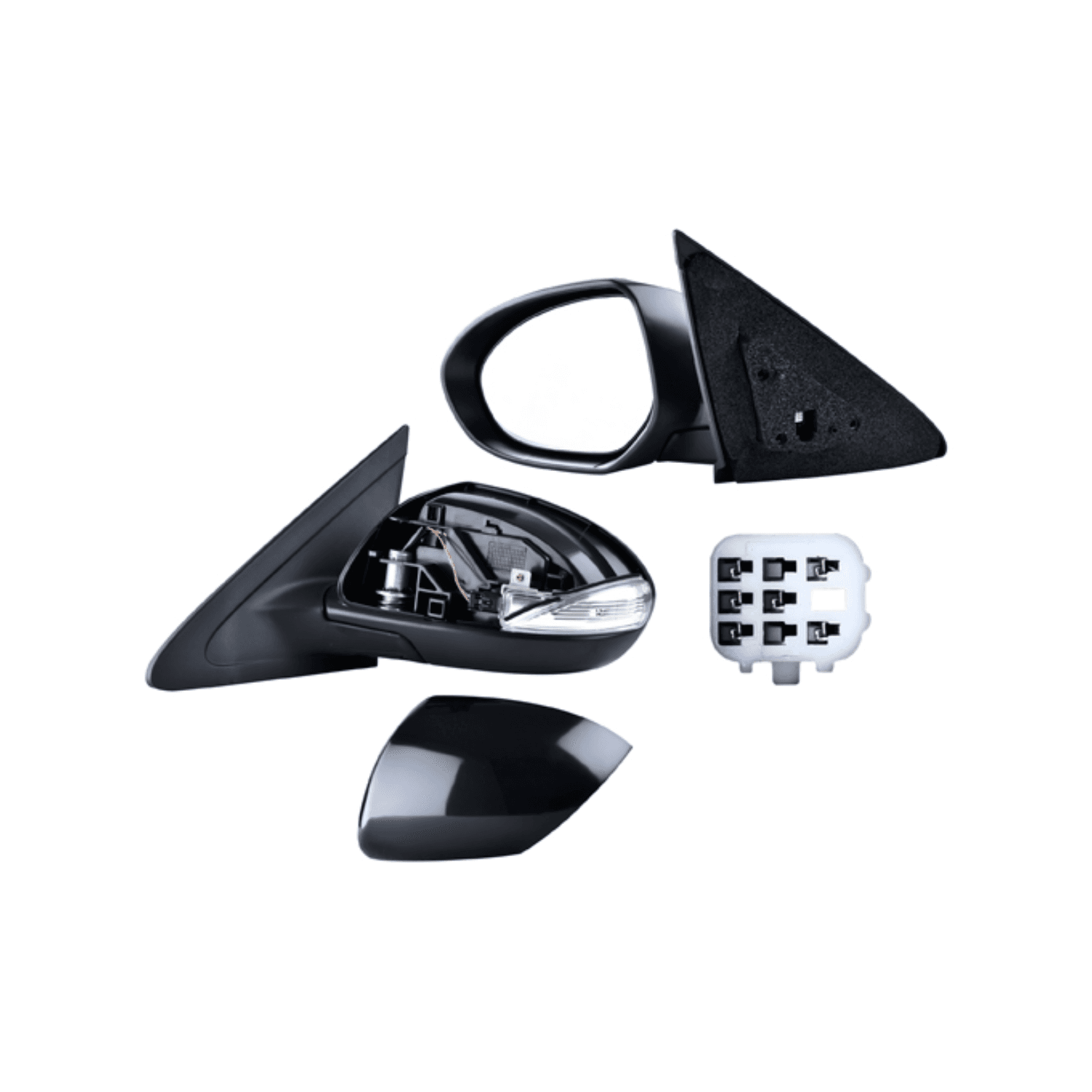 Espejo Izquierdo Para Pintar / 6 Pines Mazda 3 S 2.3 Sedan / Mazda 3 Sport 2.3 Sedan / Mazda 3 S 2.5 Sedan / Mazda 3 Sport 2.5 Sedan / Mazda 3 S 2.3 H-Back / Mazda 3 Sport 2.3 -Back / Mazda 3 S 2.5 H-Back / Mazda 3 Sport 2.5 H-Back 2010-2013
