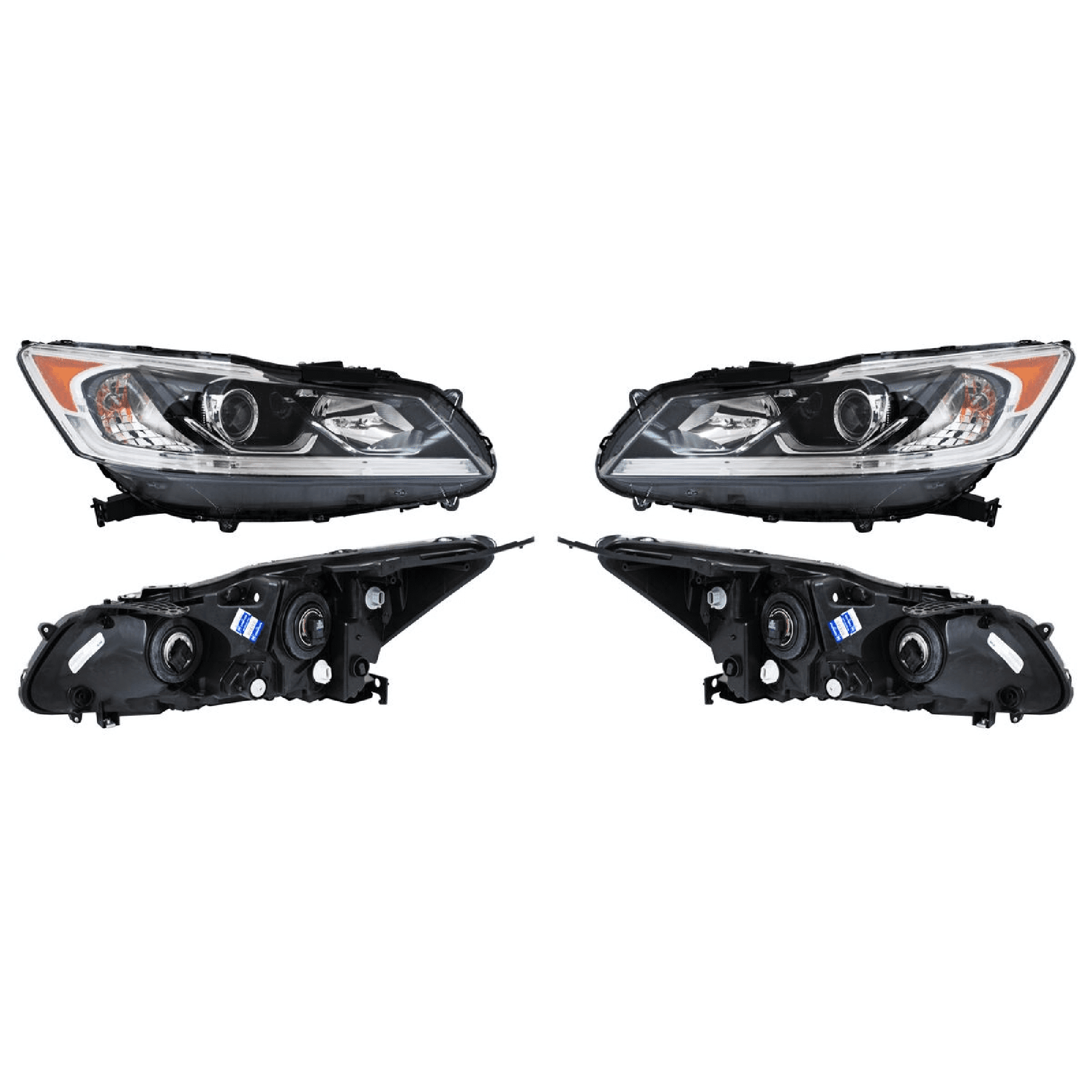 Par Faros Honda Accord 2016-2017 Con Luz de dia