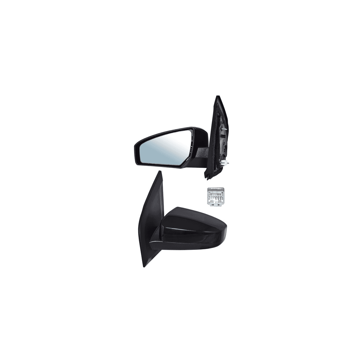 Espejo Nissan Sentra Premium/ Luxury/ Emotion/ Se-R/ S/ Sl/ Sr/ Base 2007-2012 Electrico 3 Pines Izquierdo