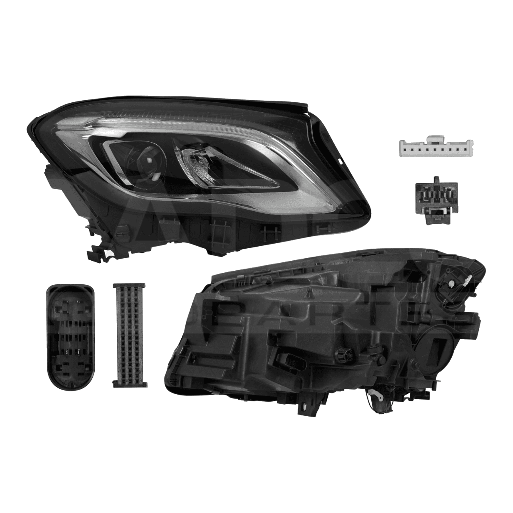 Faro Derecho Mercedes Benz Clase Gla 200 2018-2020 1.6Lts Electrico Con Motor Leds Sin Foco Depo