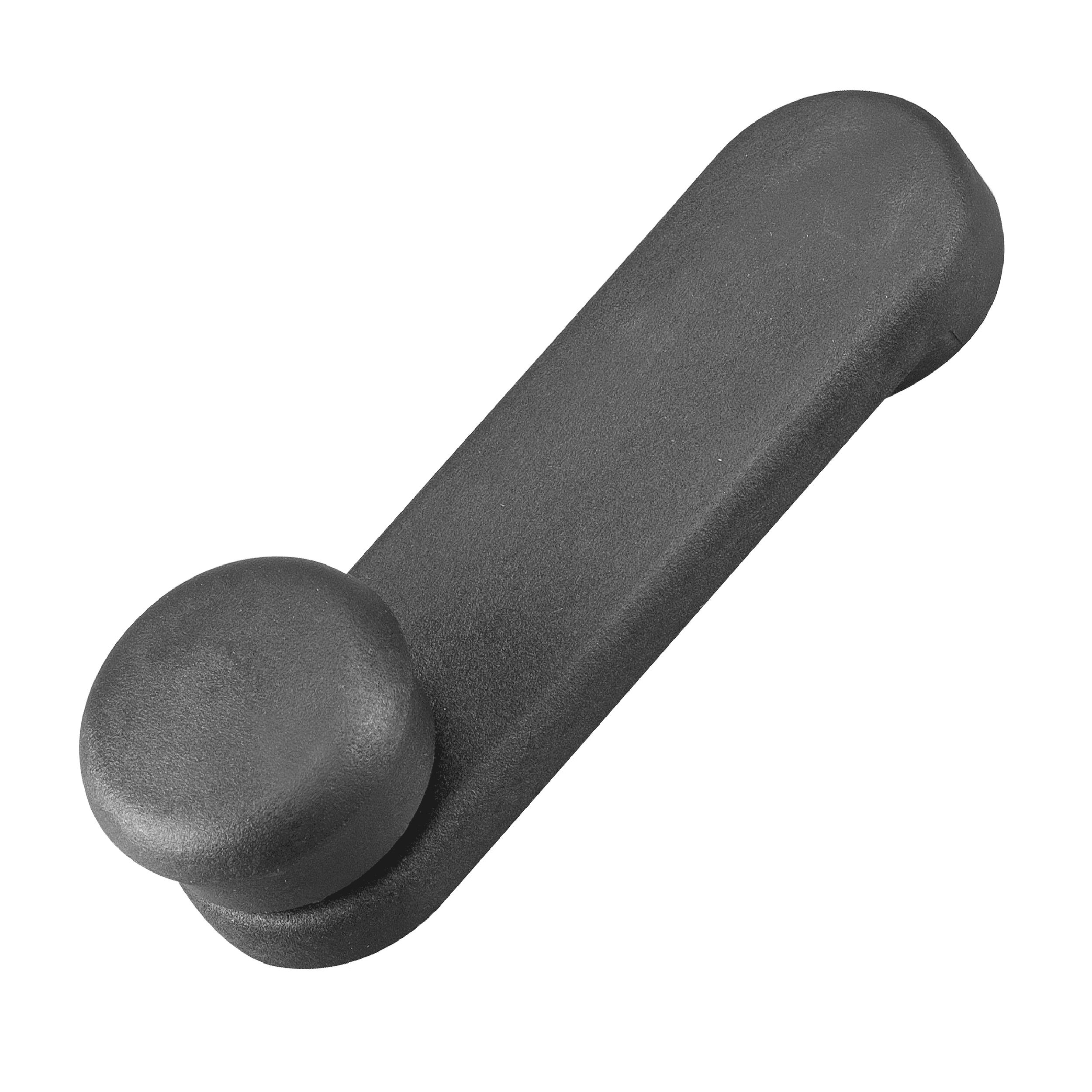 Manija De Elevar Chevrolet Chevy Joy / Pop / Swing / Pick Up 1994-2012 Base De Zinc Perilla Negra 8 Dientes Plastico Negro Hushan