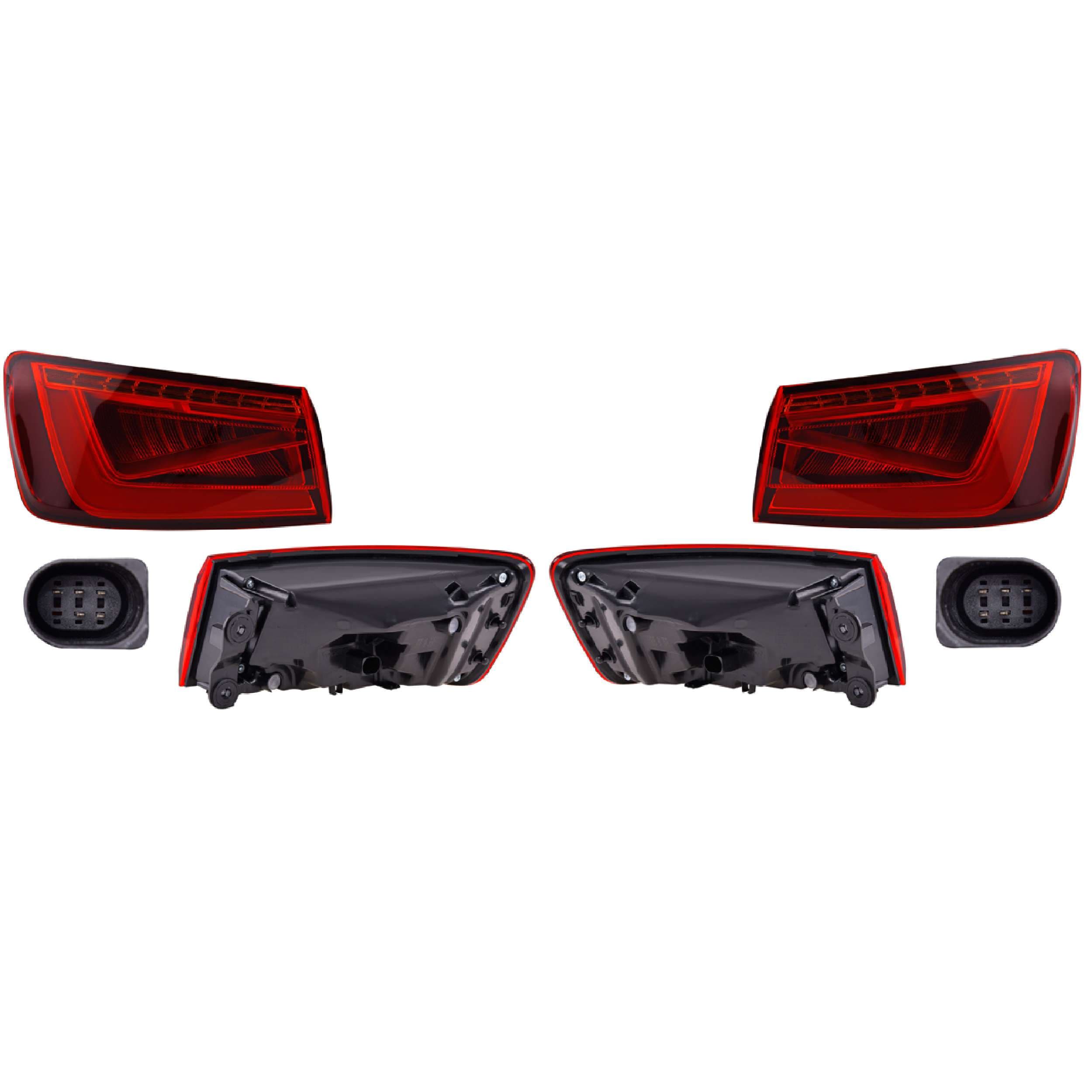 Par Calaveras Exteriores Leds Audi A3 Sedan 2014-2016 Depo