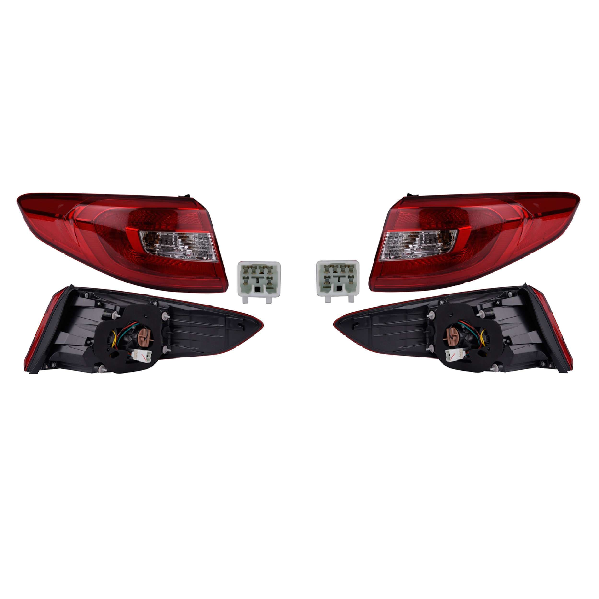 Par Calaveras Exteriores Para Hyundai Sonata 2015-2017 Depo
