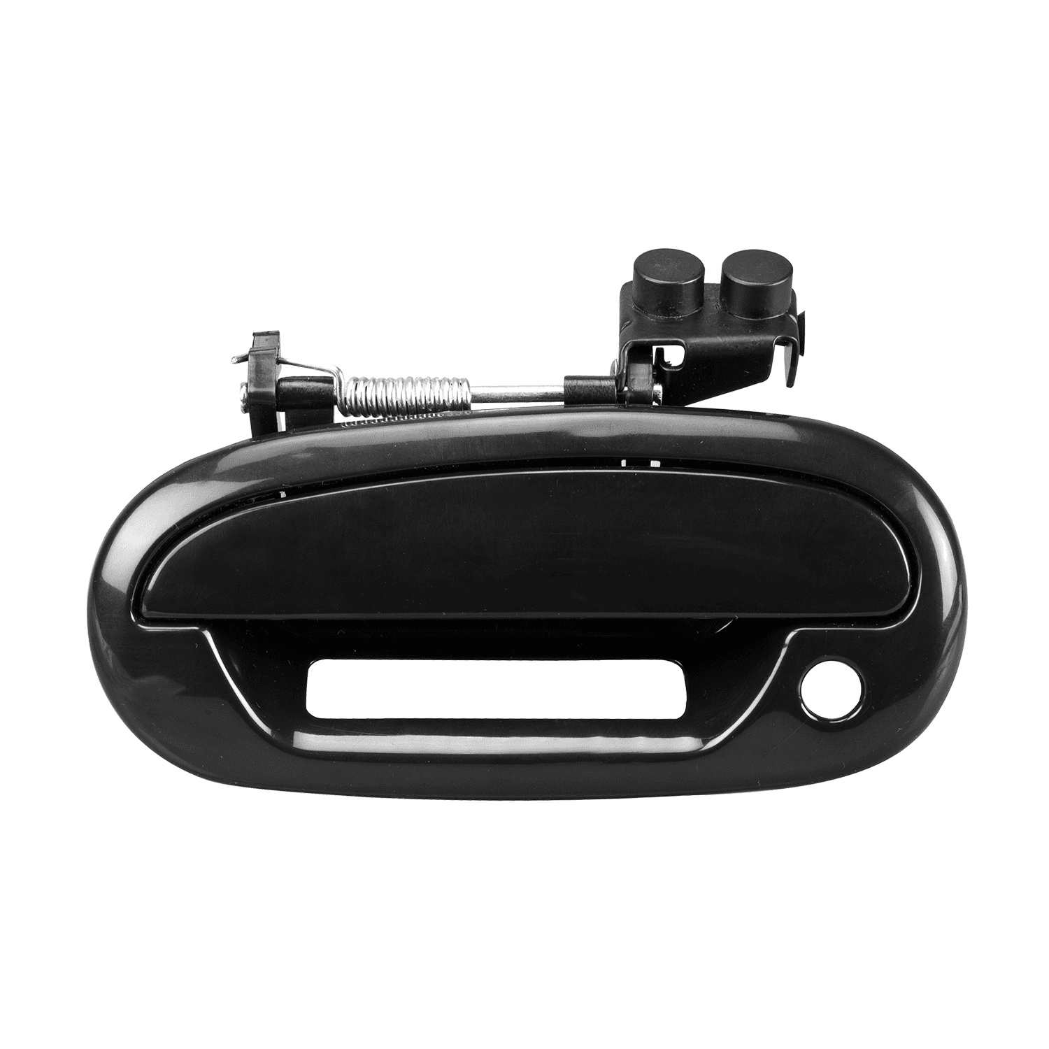Manija Exterior Ford F-150/F-250 1997-2008 Con Hoyos Para Llave Y Codigo Lisa Para Pintar Negra Izquierdo Delantera Hushan