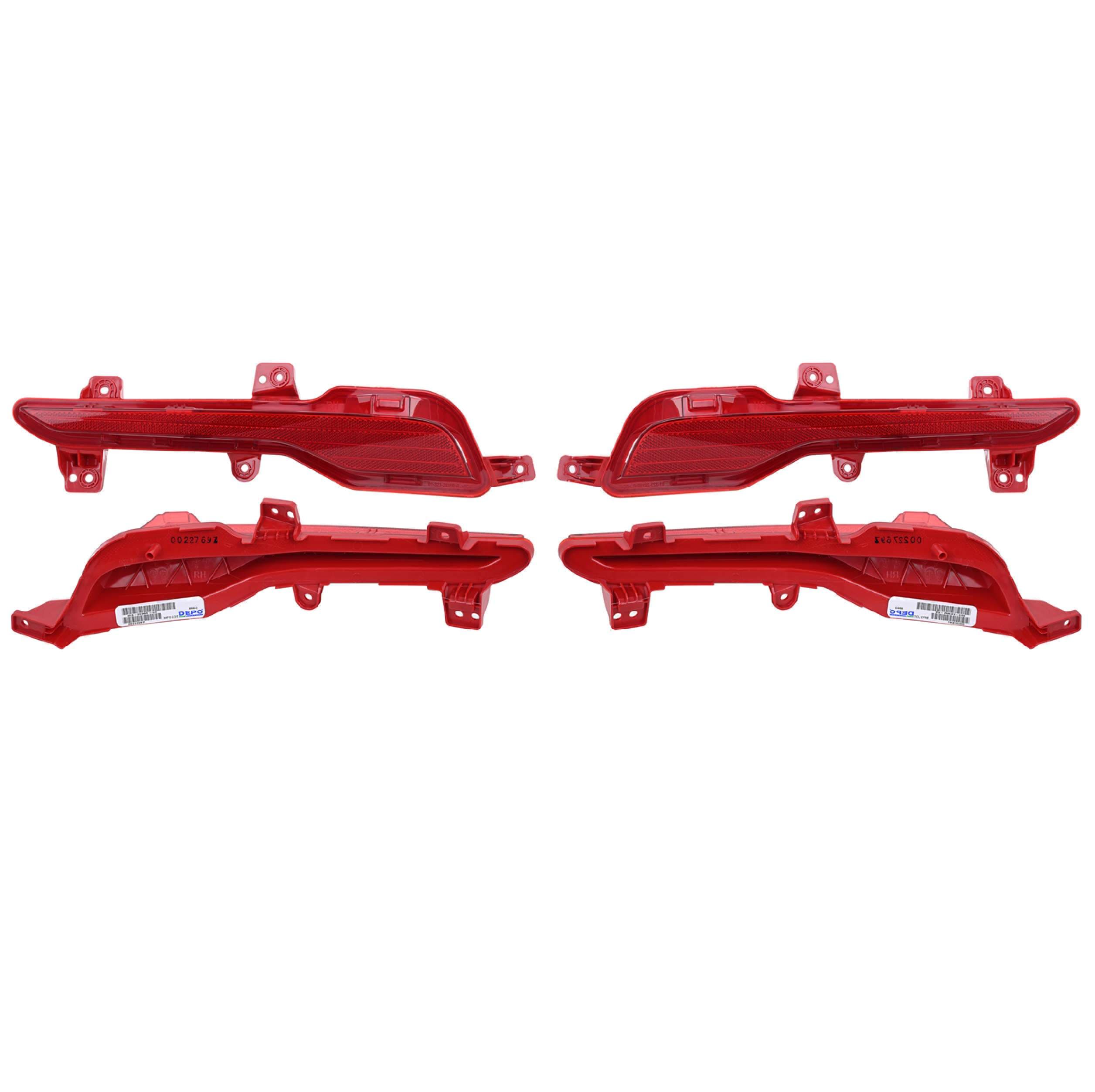 Par Cuartos Reflejante Traseros P/Kia Sportage  2023 Depo