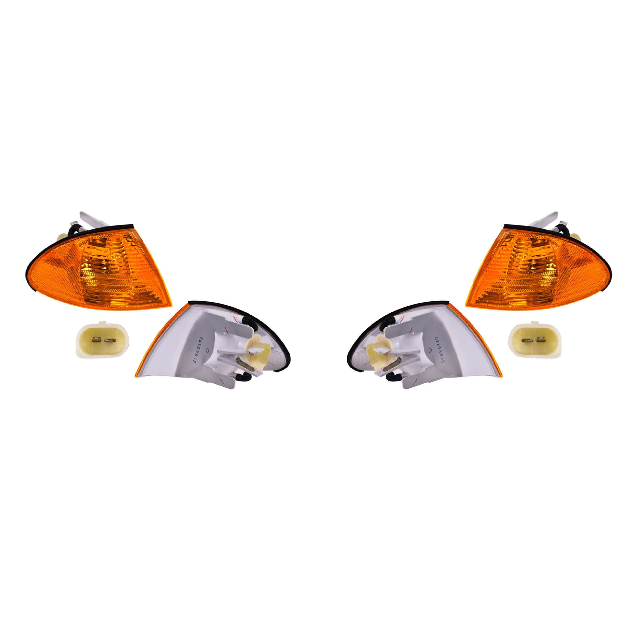 Par Cuartos Punta Bmw Serie 3 Sedan Ambar 1999-2002 Depo