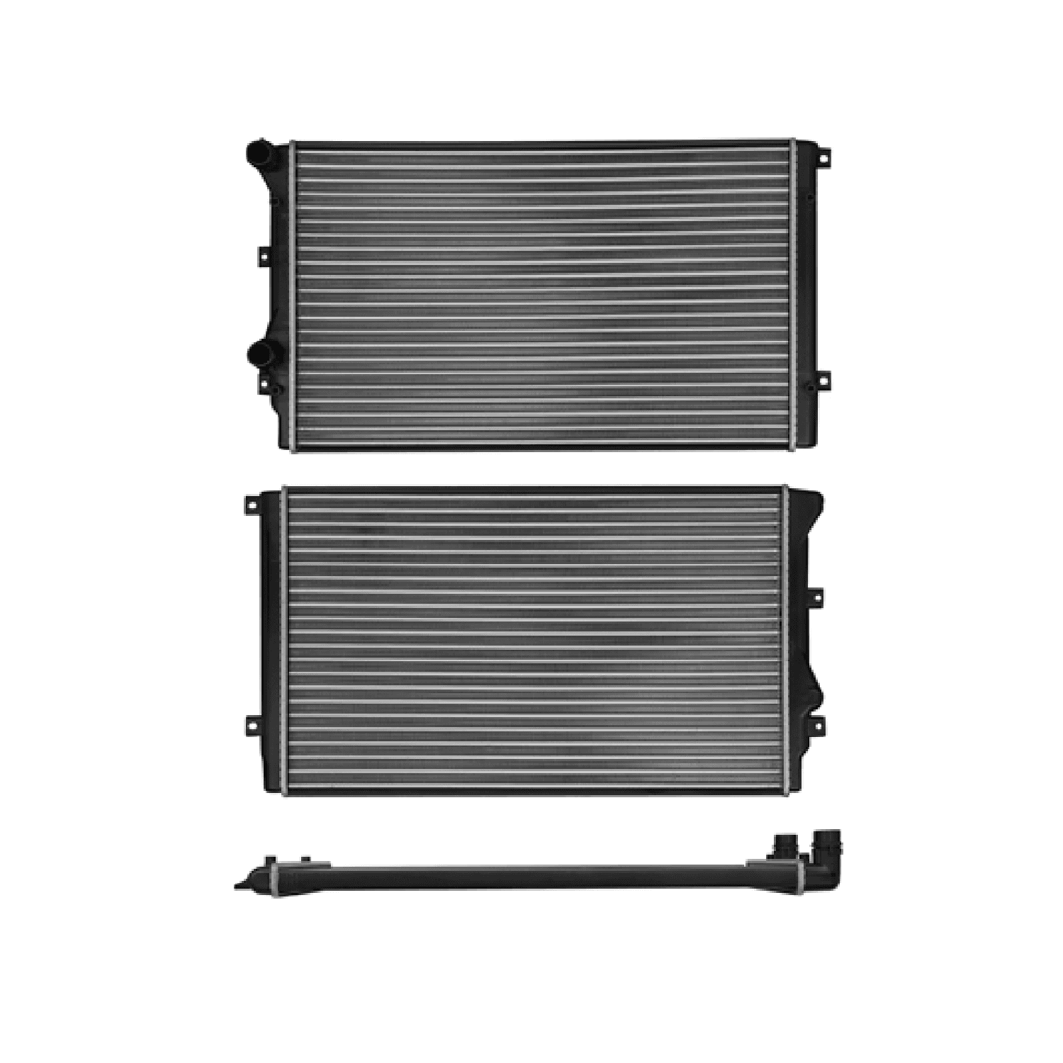 Radiador Audi A3 2009-2013 / Tt 2011-2015 / Seat Altea 2010-2012 / Leon 2009-2013 / Volkswagen Beetle 2012-2013 / Golf 2008-2012 / Jetta 2012-2015 / Passat 2008-2015 / Tiguan 2008-2012 Standard