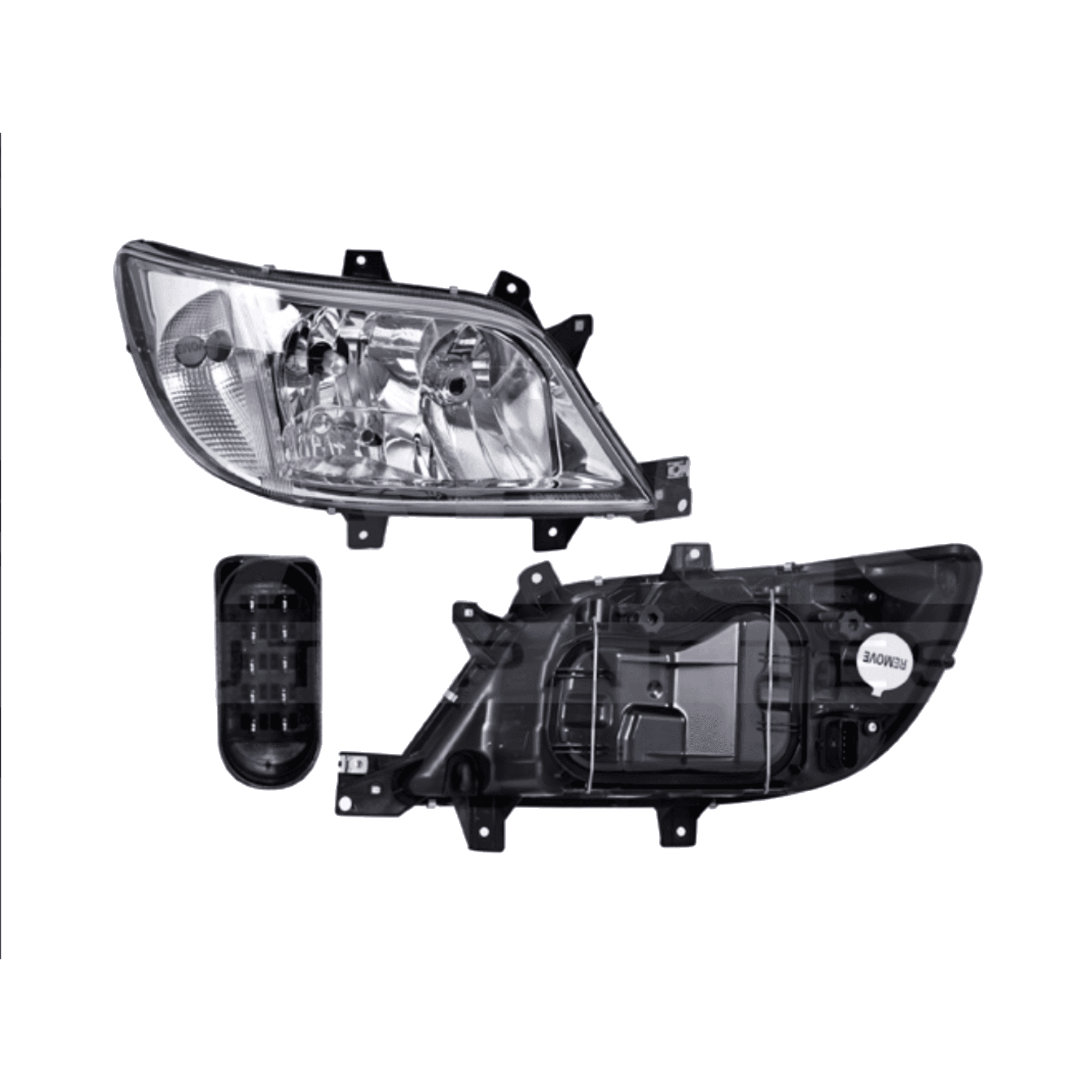Faro Derecho Mercedes Benz Sprinter 2004-2006 Electrico Sin Foco Depo