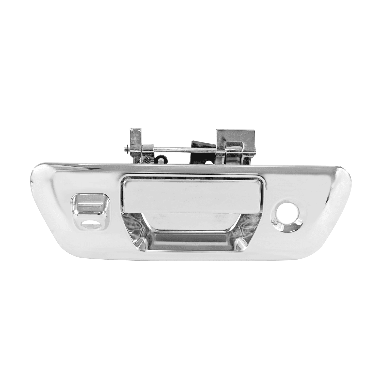 Manija De Tapa Nissan Frontier 2016-2022 Con Hoyo Para Llave / Con Hoyo Para Camara Cromada Plastico Hushan