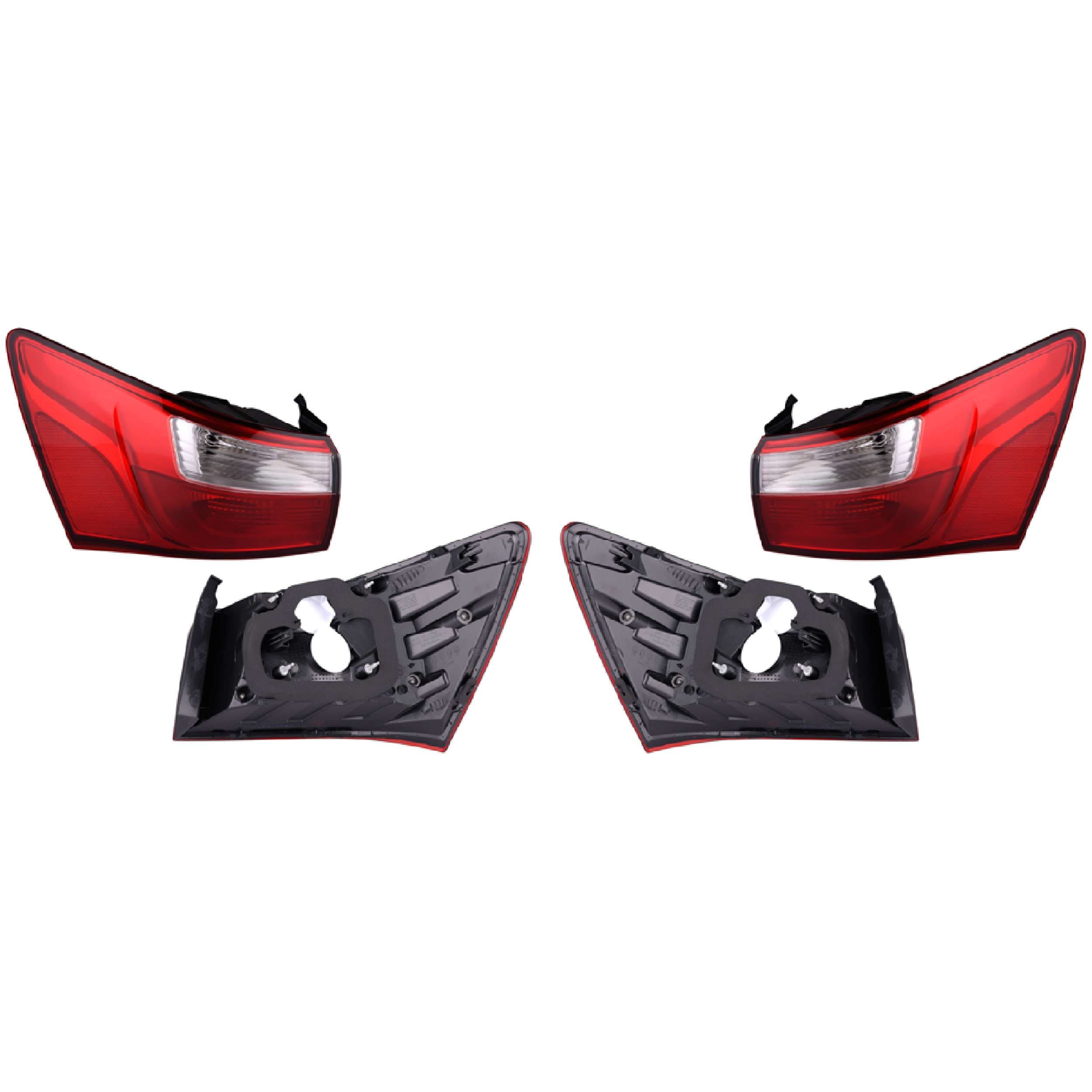 Par Calaveras Exteriores Para Kia Rio Sedan 2016-2017 Depo