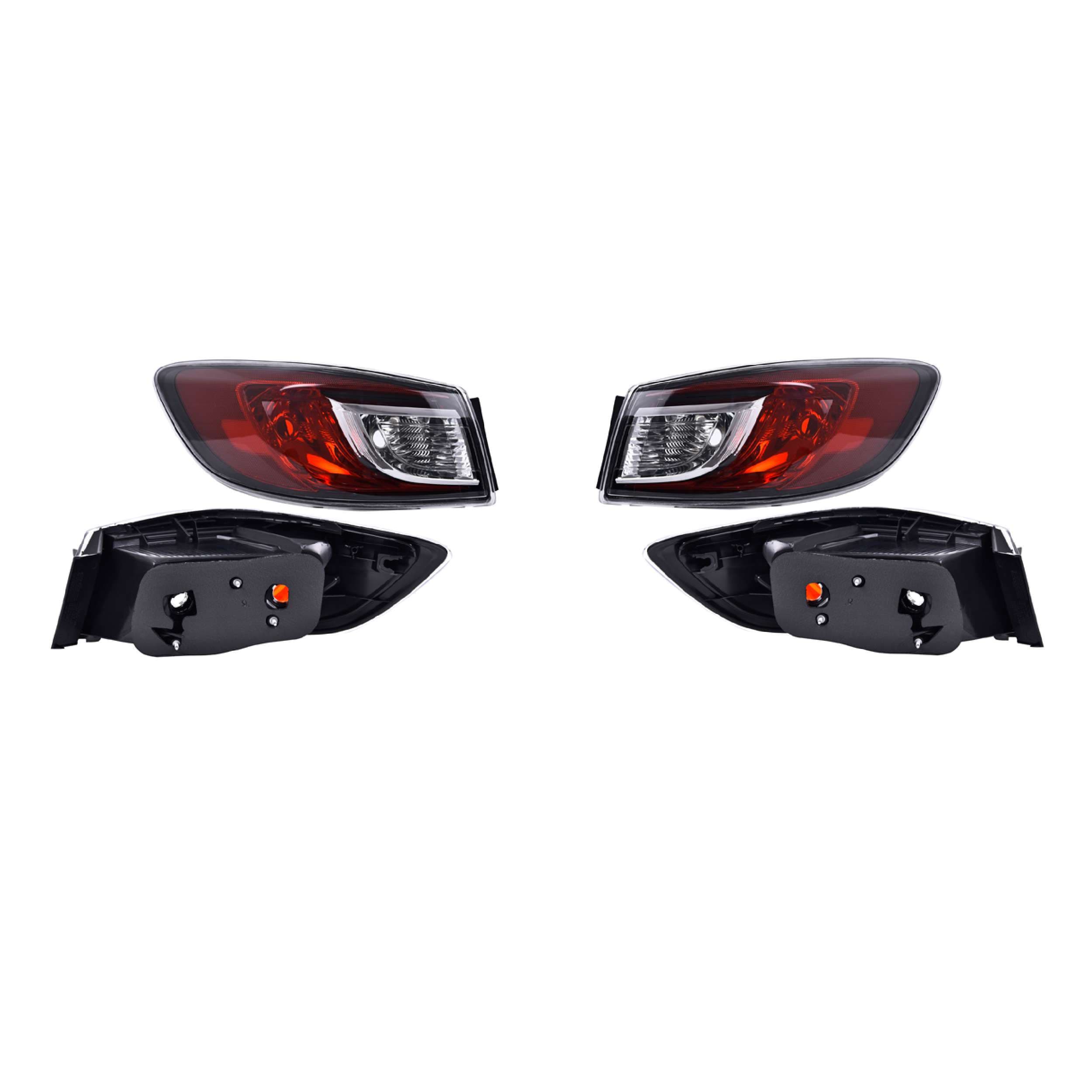 Par Calaveras Exteriores Mazda 3 Sedan 2010-2013 Depo
