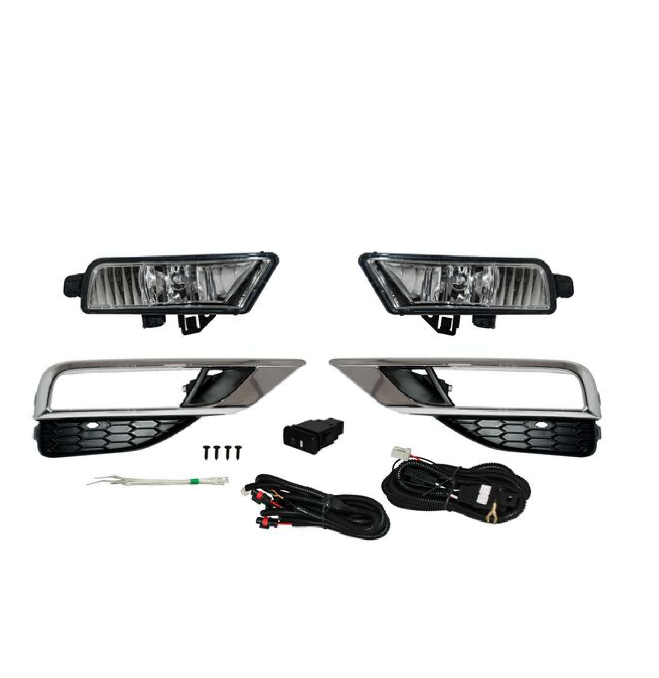 Faro Niebla Honda Crv 2015-2016 Con Parrilla Juego