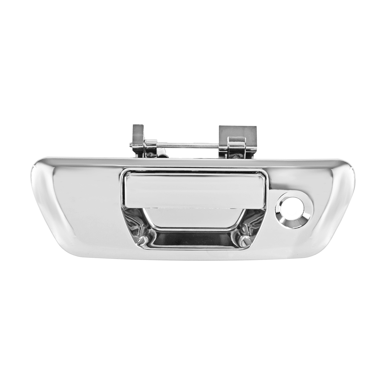 Manija De Tapa Nissan Frontier 2016-2022 Con Hoyo Para Llave Y Sin Hoyo Para Camara Cromada Plastico Hushan