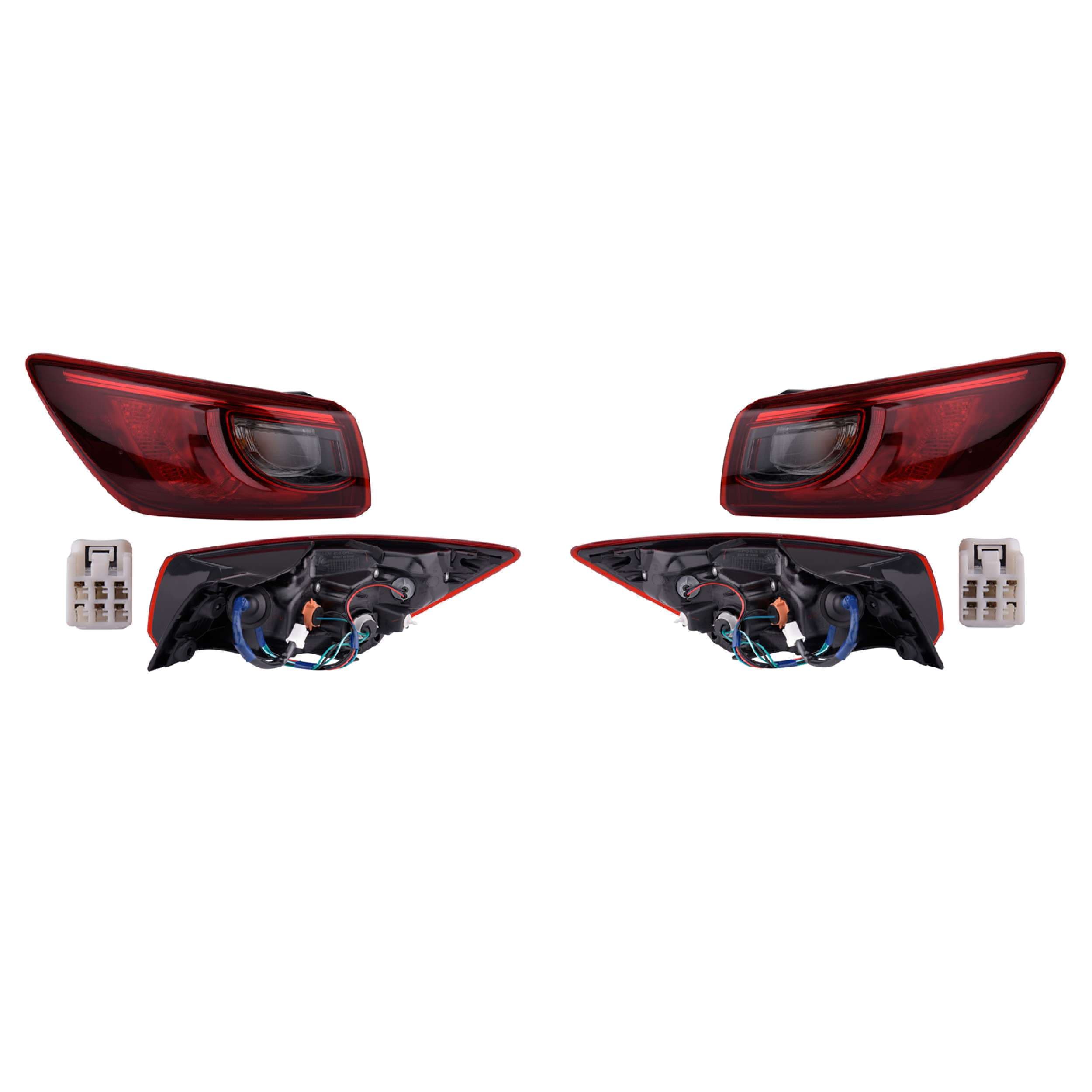 Par Calaveras Exteriores Mazda Cx3 2016-2024 Depo