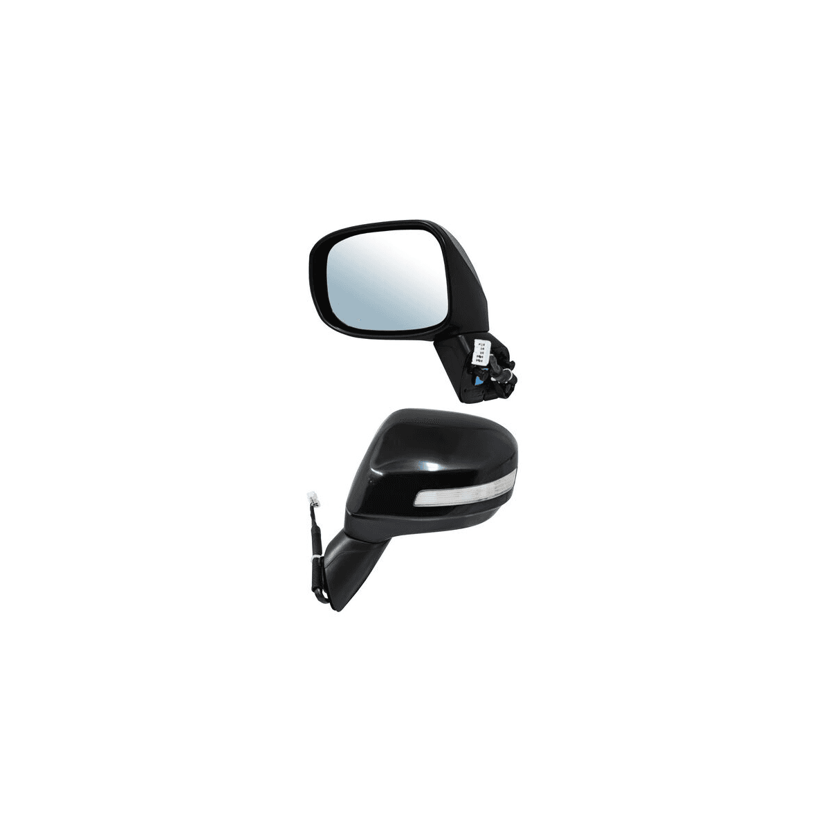 Espejo Honda Civic Hibrido 2012-2015 Para Pintar Con Desempañante Con Direccional 7 Pines Izquierdo