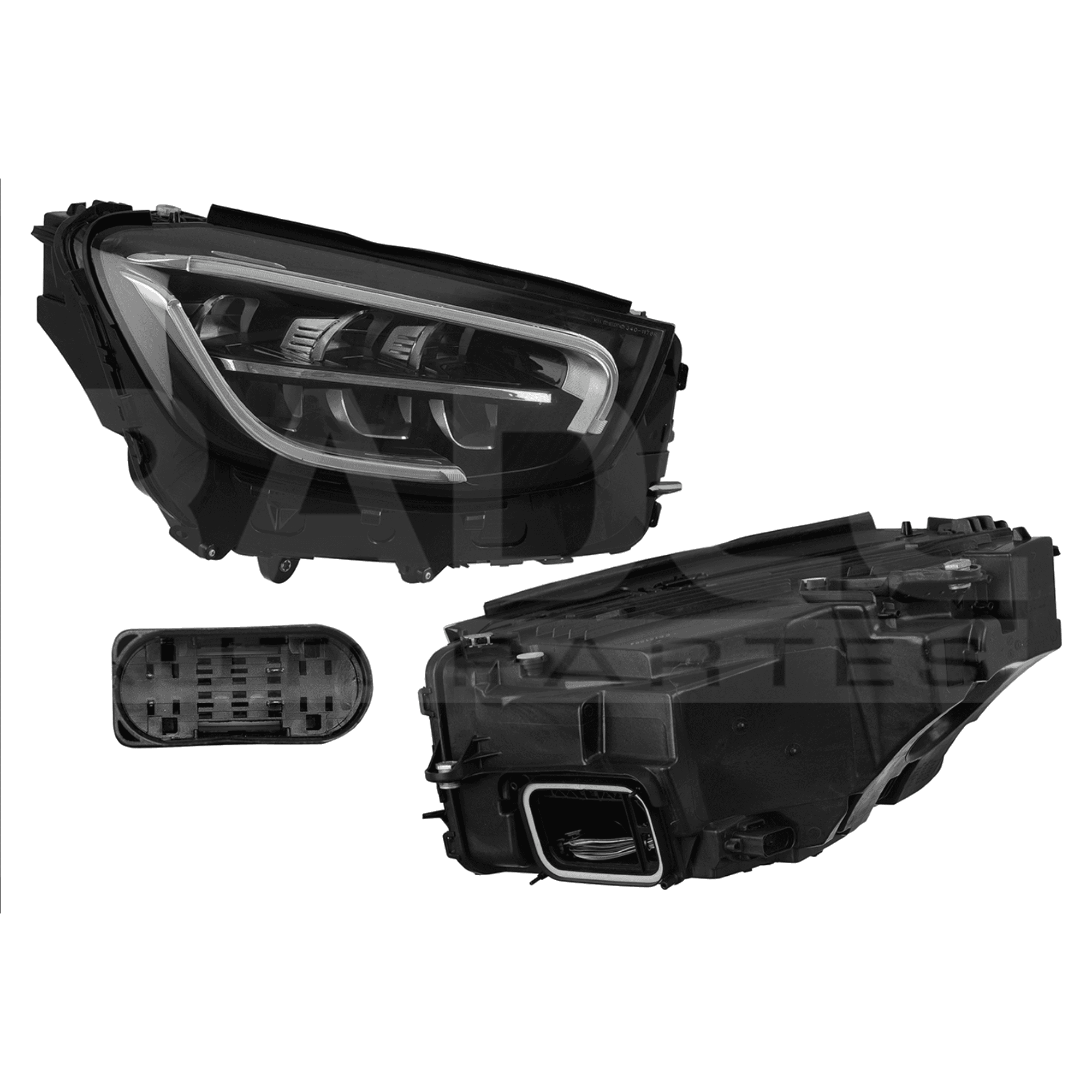 Faro Derecho Mercedes Benz Clase Glc 300 Coupe 2020-2023 Electrico Con Motor Leds Depo
