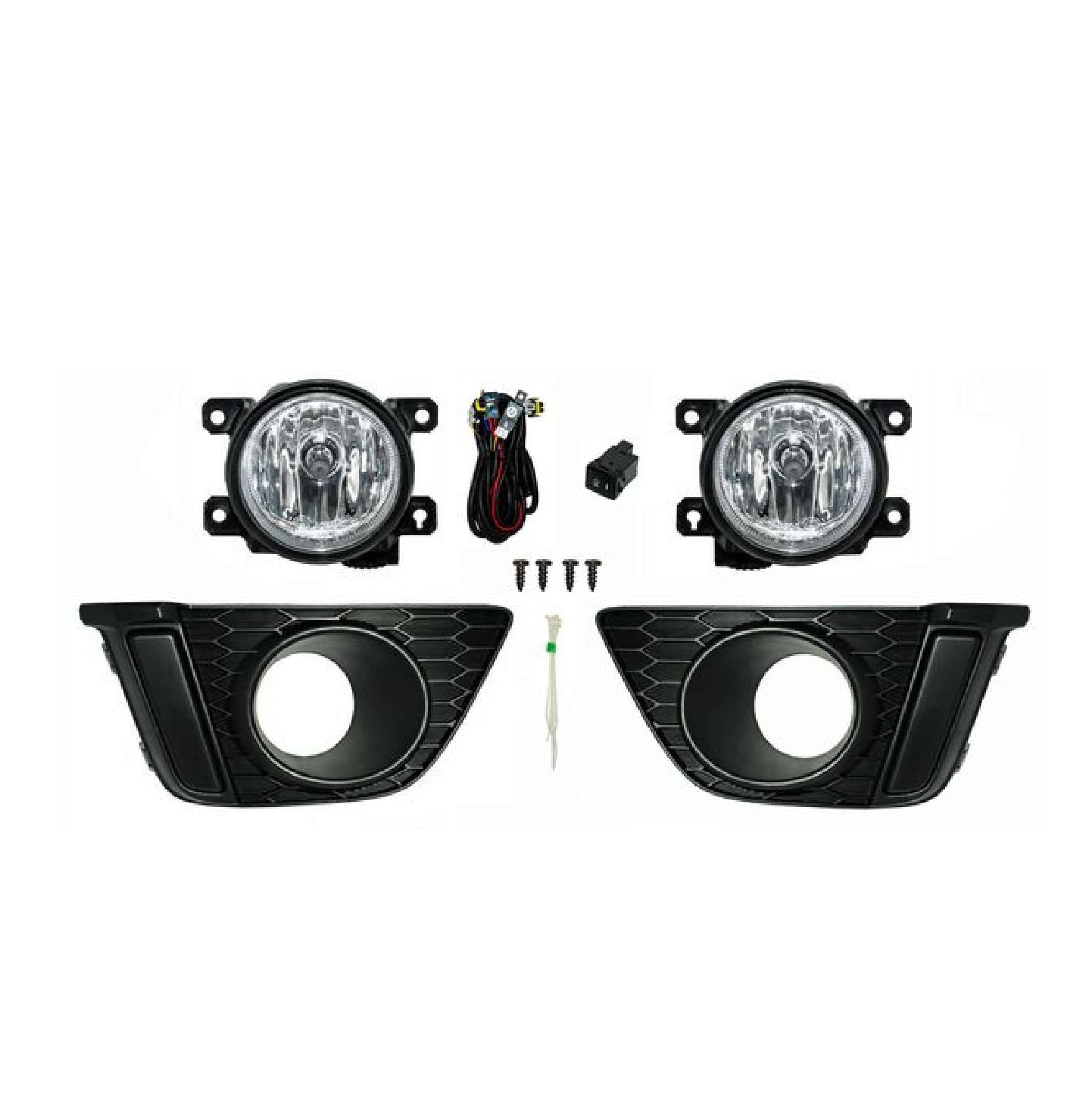 Faro Niebla Honda Fit 2015-2017 Con Parrilla Juego