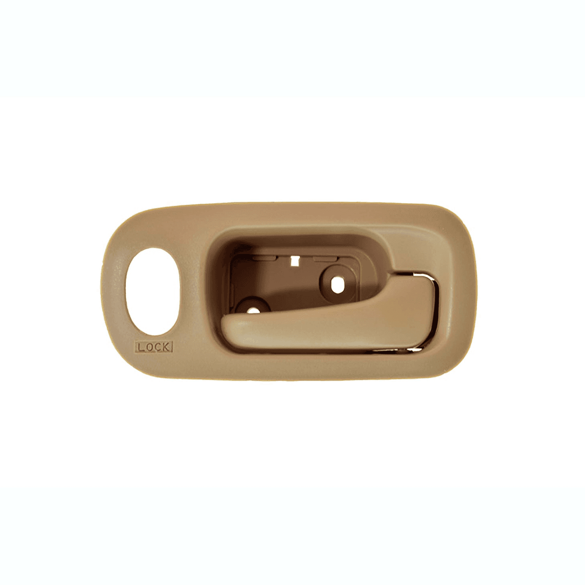 Manija Interior Honda Cr-V 2002-2006 Con Hoyo Para Seguro Beige Plastico Derecha Delantera Hushan