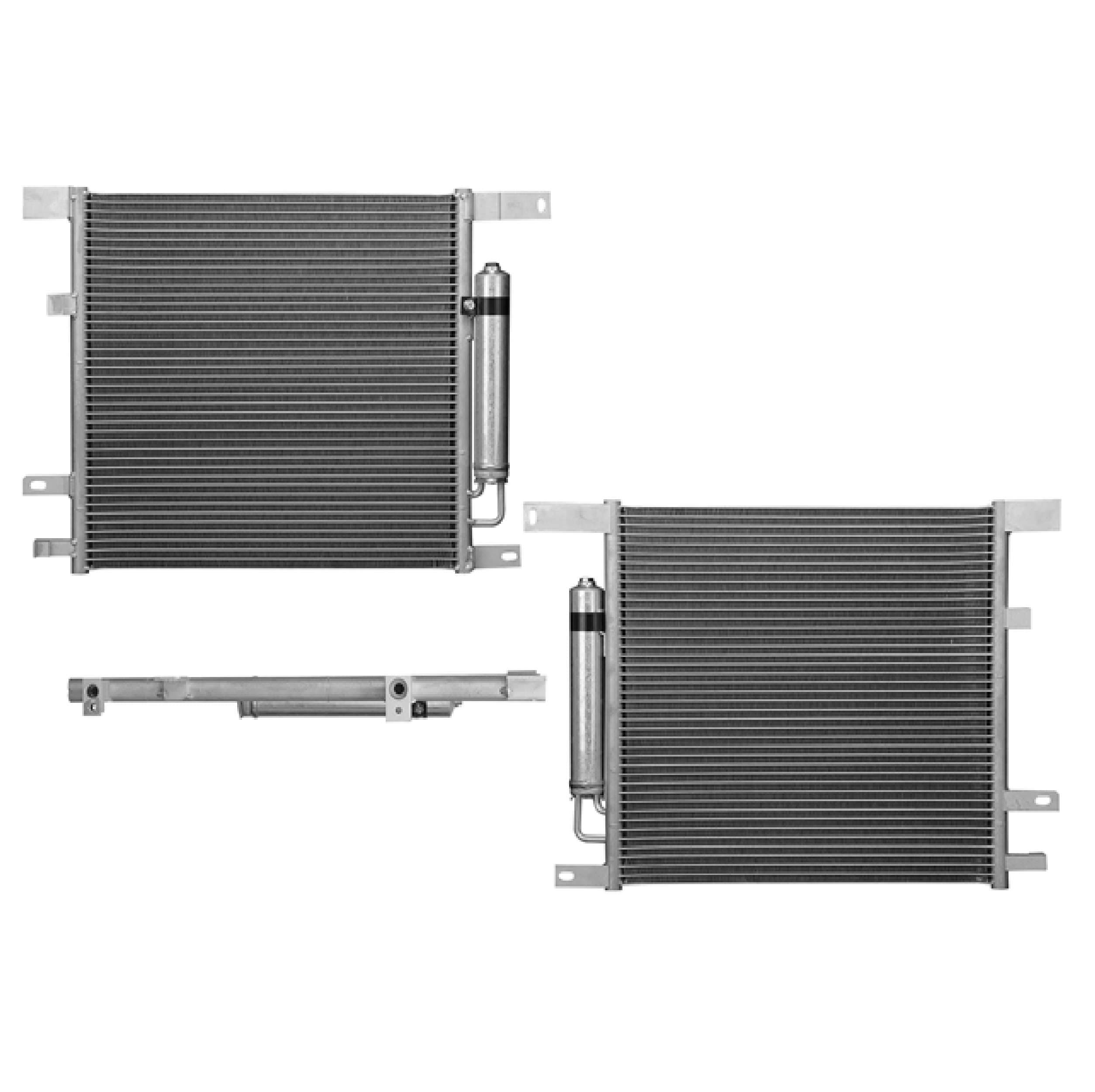 Condensador Con Desidratador Nissan Versa 1.6 2012-2019 / Nissan V-Drive 1.6 2020-2024 / Nissan Versa Note 2014-2019 / Nissan March 2012-2020 / Nissan Tiida 2007-2018 / Nissan Note 2014-2019