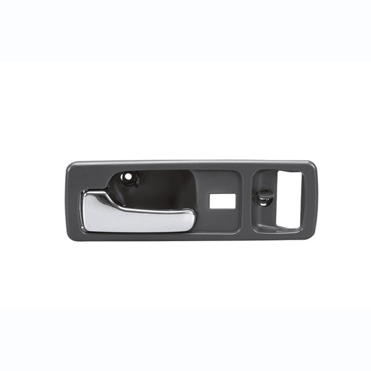 Manija Interior Honda Accord 2P Coupe 1990-1993 Con Hoyo Para Seguro Electrico Gris Obscuro/Cromado Plastico Izquierdo Delantera Hushan