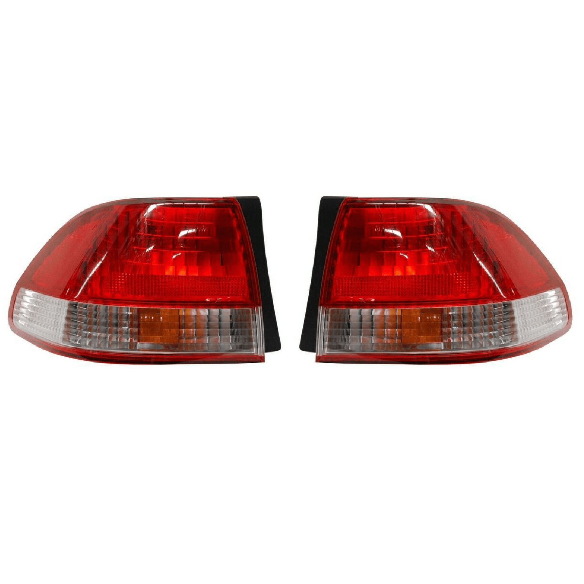 Par Calaveras Honda Accord 2001-2002 4P Rojo/Blanco Exterior