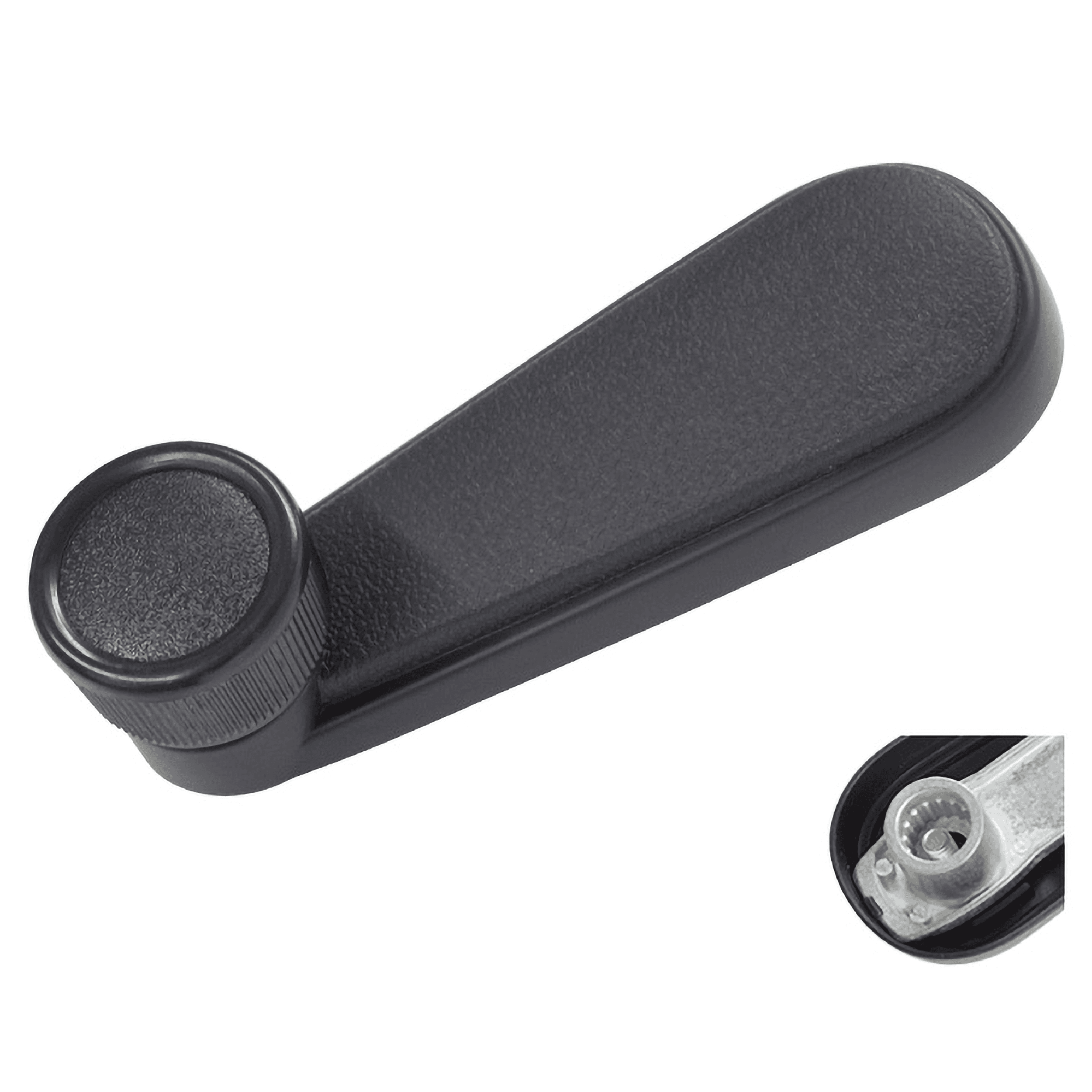 Manija De Elevar Volkswagen Jetta A2 1987-1992 Negra Para Tornillo Refuerzo Zinc Negro Remache De Metal Hushan