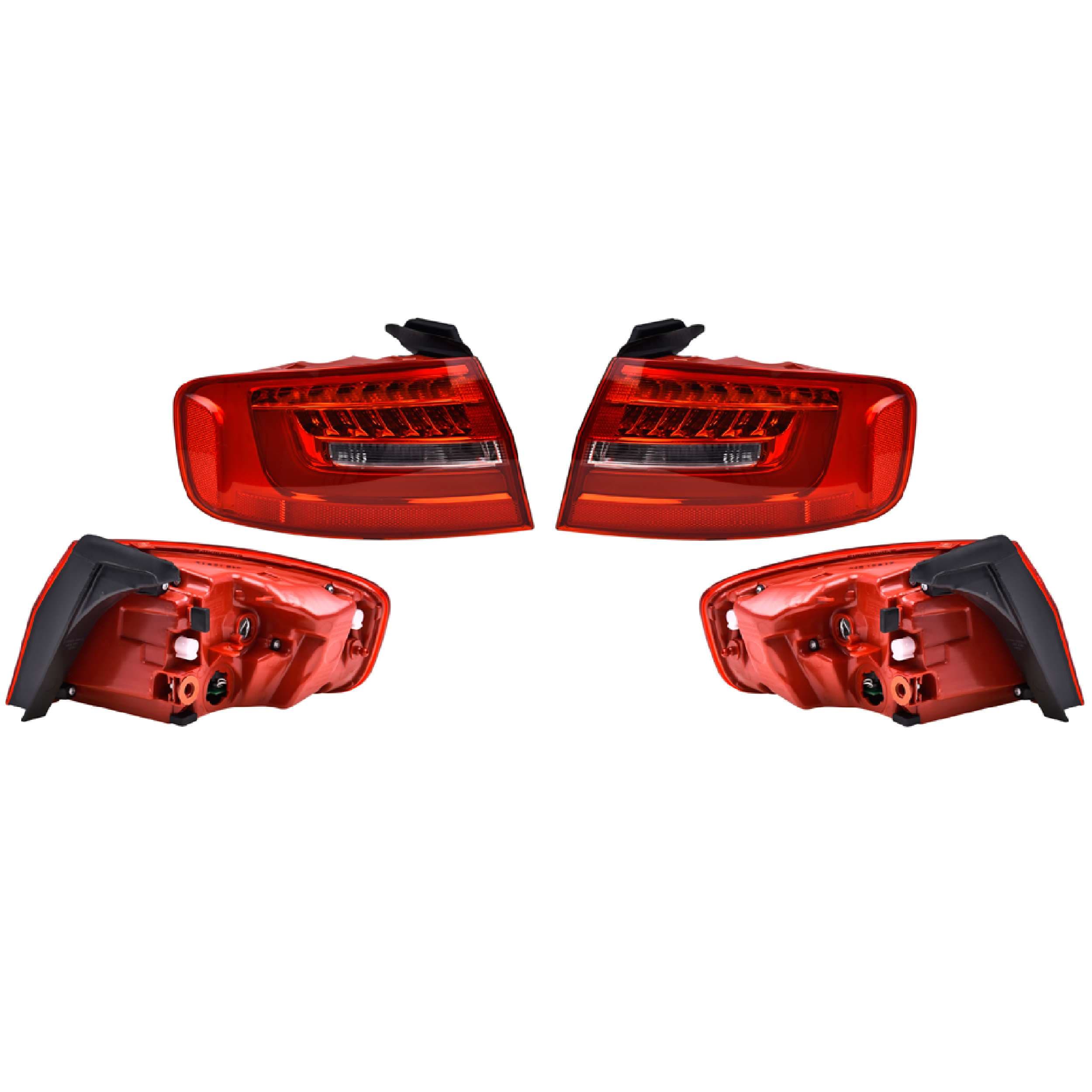 Par Calaveras Exteriores Leds Audi A4 Sedan Europa 2013-2016 Depo