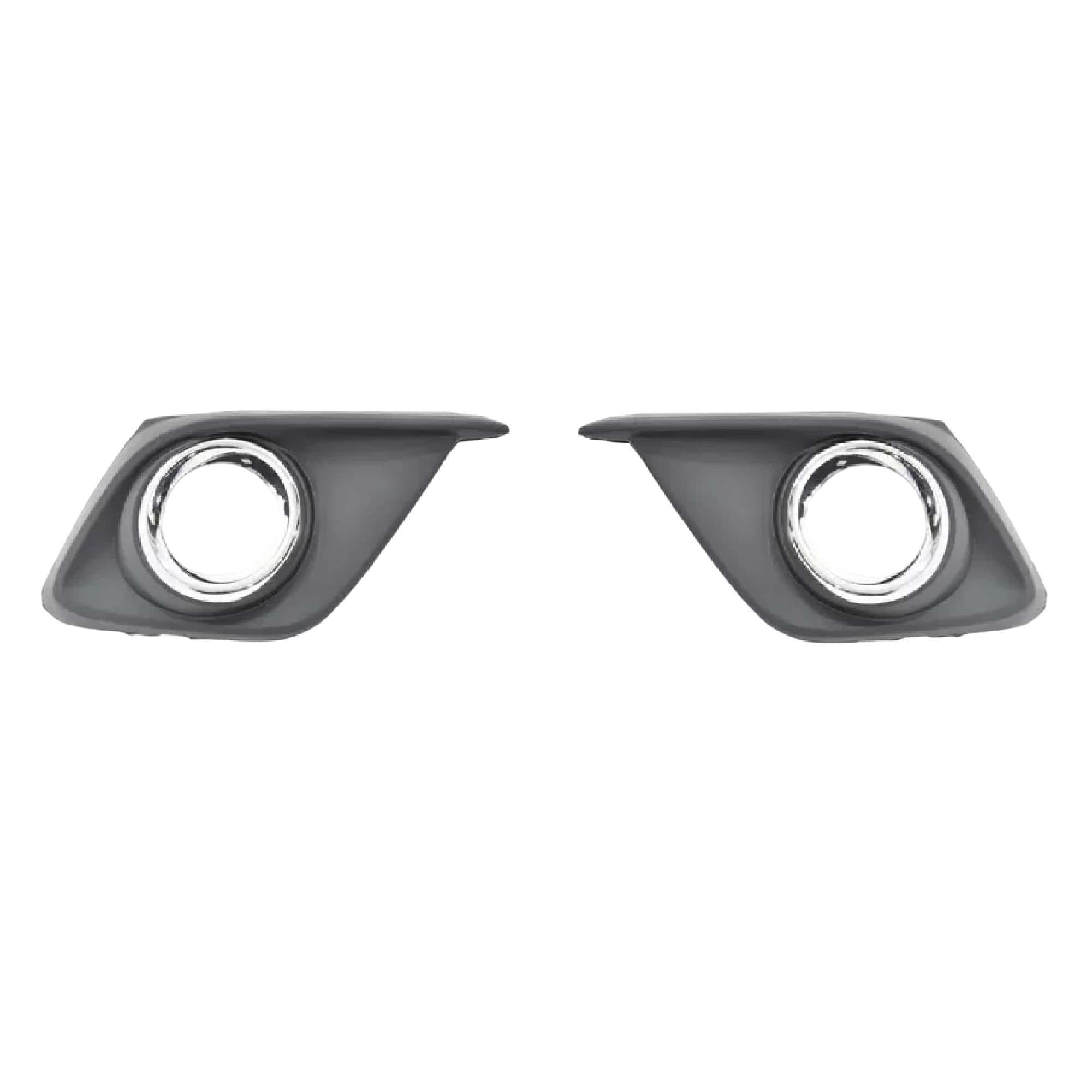Par Rejillas Mazda 3 2014-2016 Para Faro Niebla Con Moldura Cromada