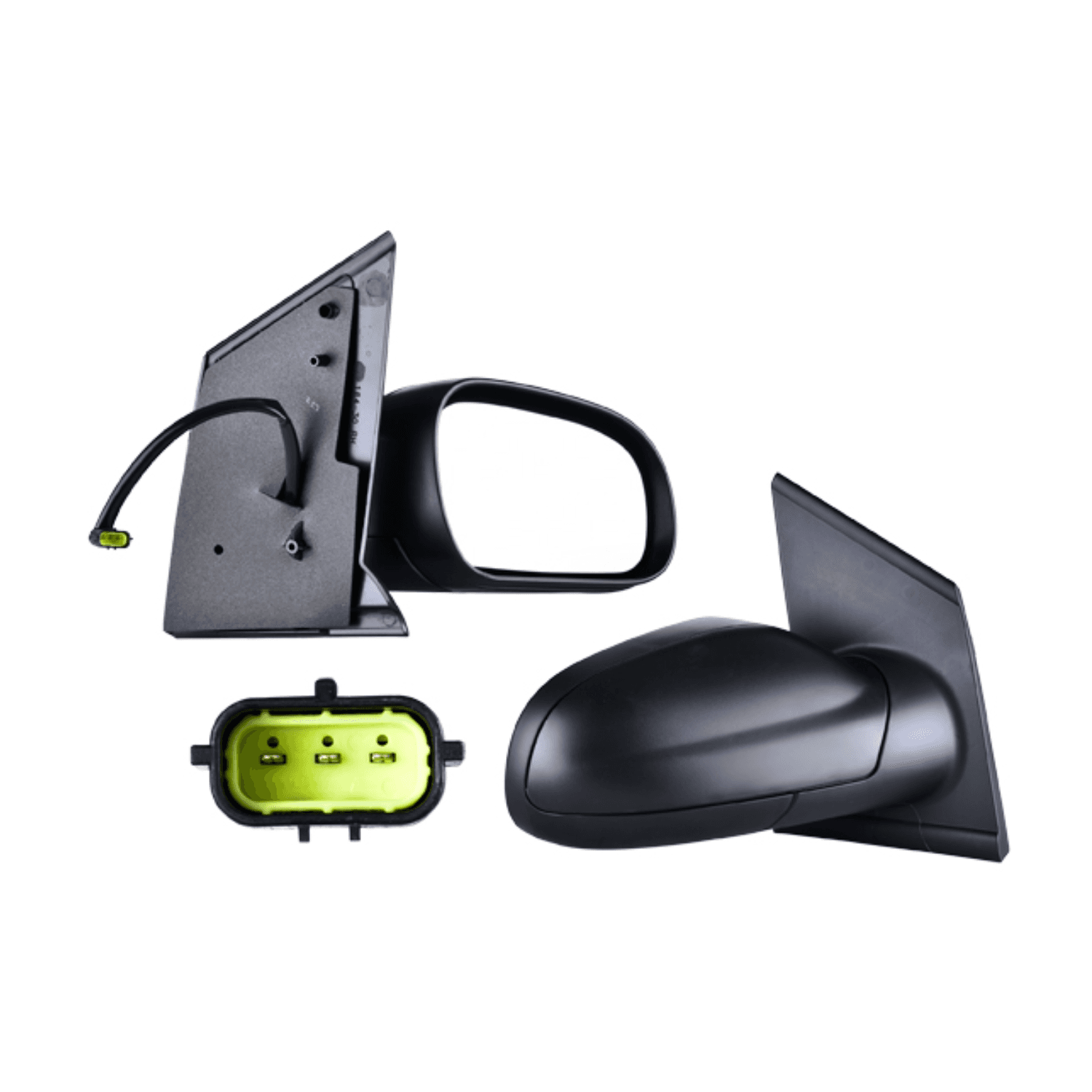 Espejo Derecho Negro Corrugado Volkswagen Lupo 2005-2009 / Volkswagen Crossfox 2007-2010 / Volkswagen Sport Van 2007-2010