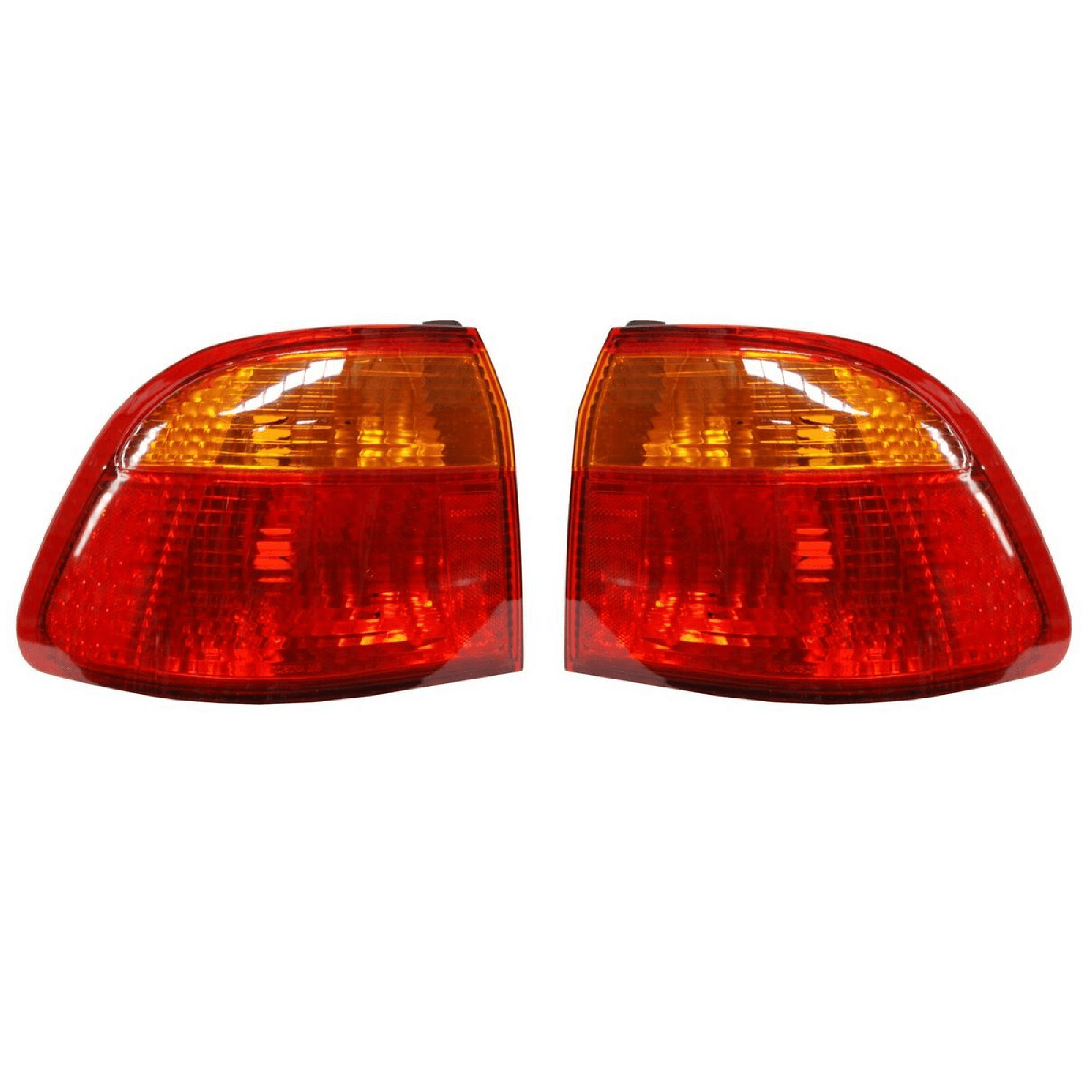 Par Calaveras Honda Civic 1999-2000 4P Rojo/Ambar Exterior Sin Arnes