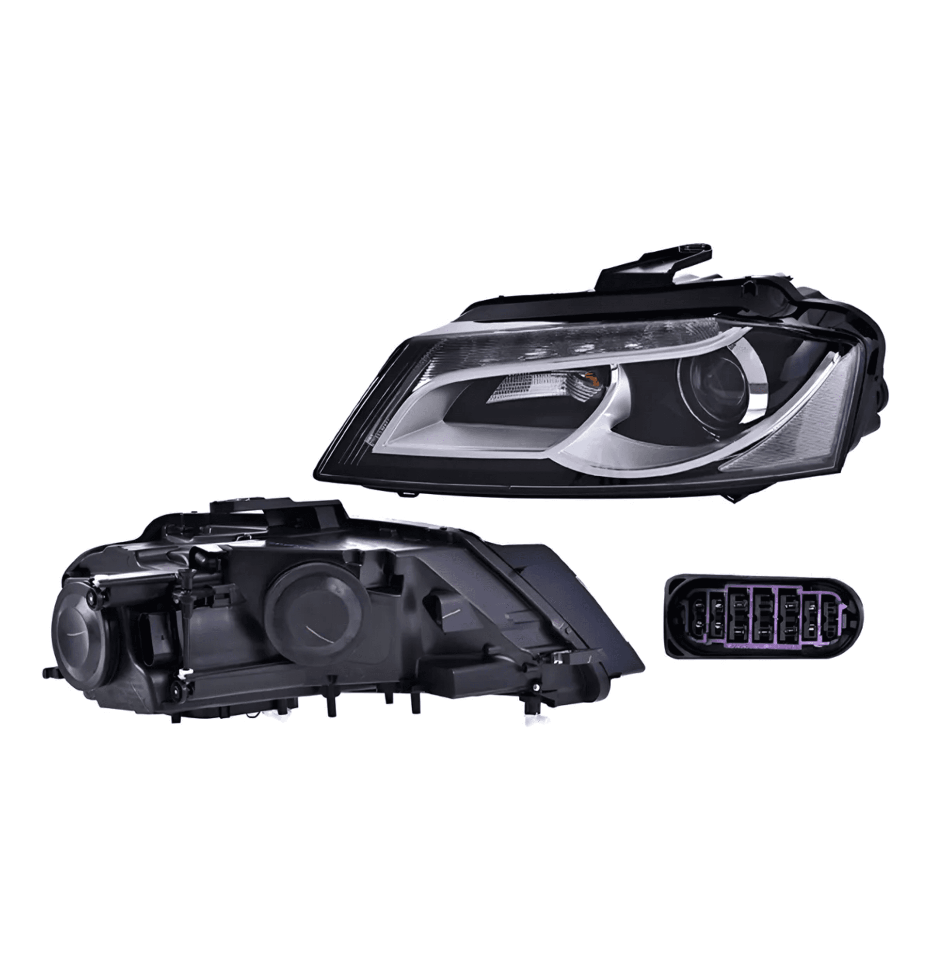 Faro Izquierdo Audi A3 2009-2012 4/5 Puertas Electrico Con Motor Leds Para Foco Xenon Depo