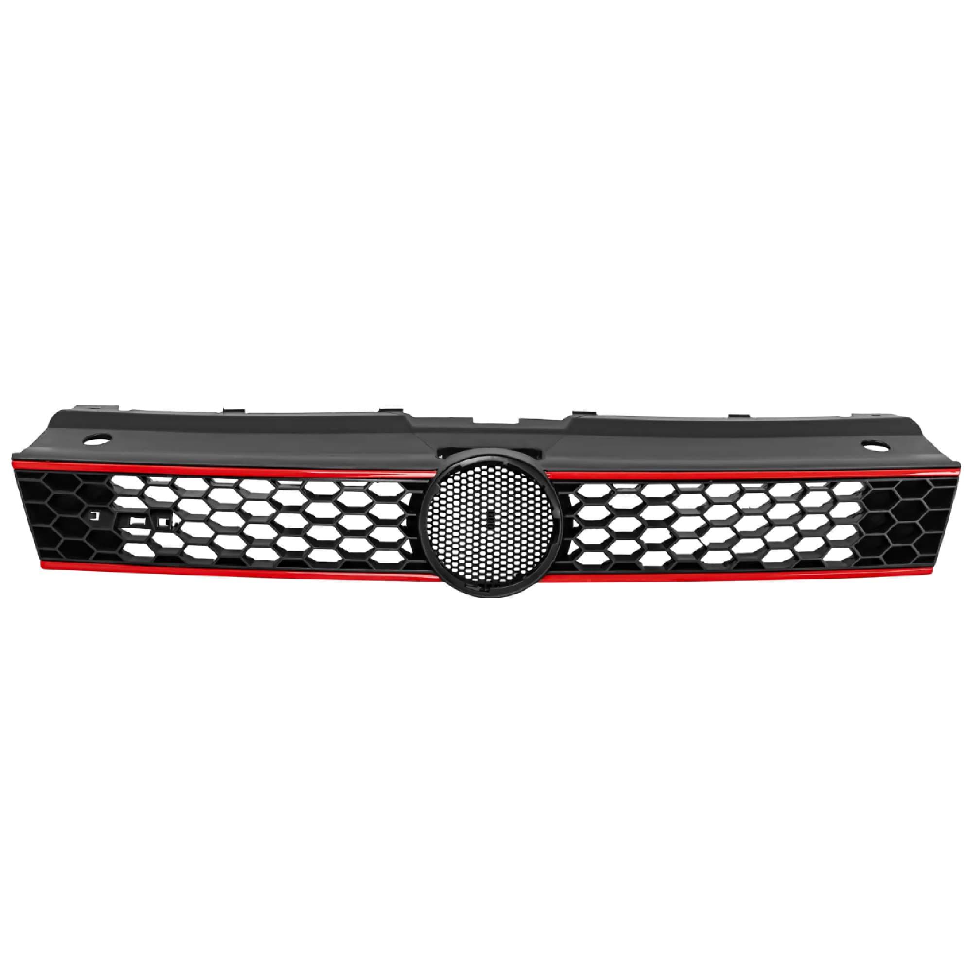 Parrilla Volkswagen Vento 2014-2015/Polo 2013-2022 Con Moldura Roja Estilo Gti