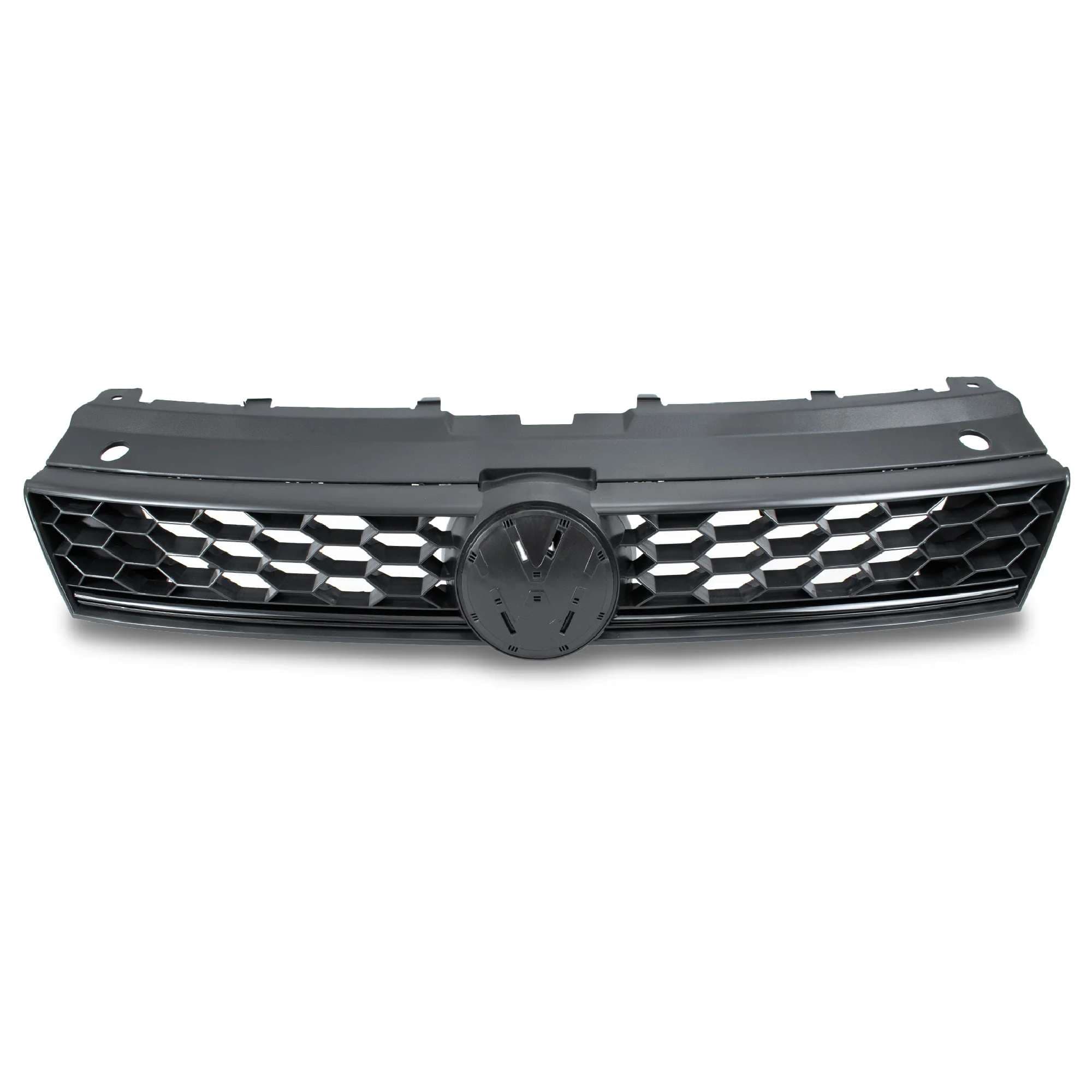 Parrilla Volkswagen Vento/Polo 2020-2022 Con Moldura Negra