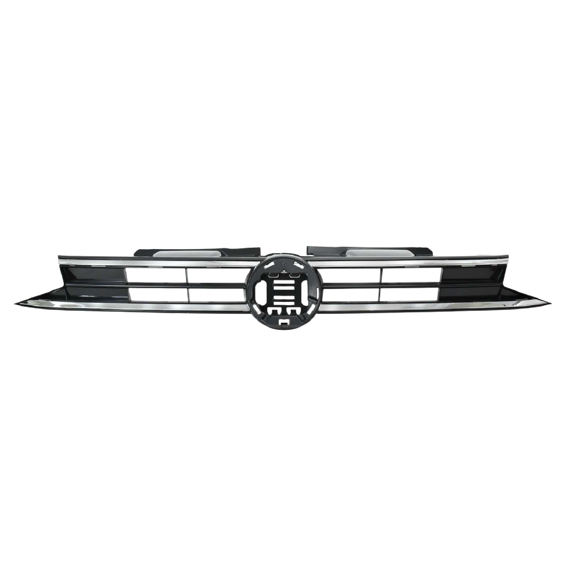Parrilla Volkswagen Virtus 2020-2022 Negro Mate Con Filo Cromada