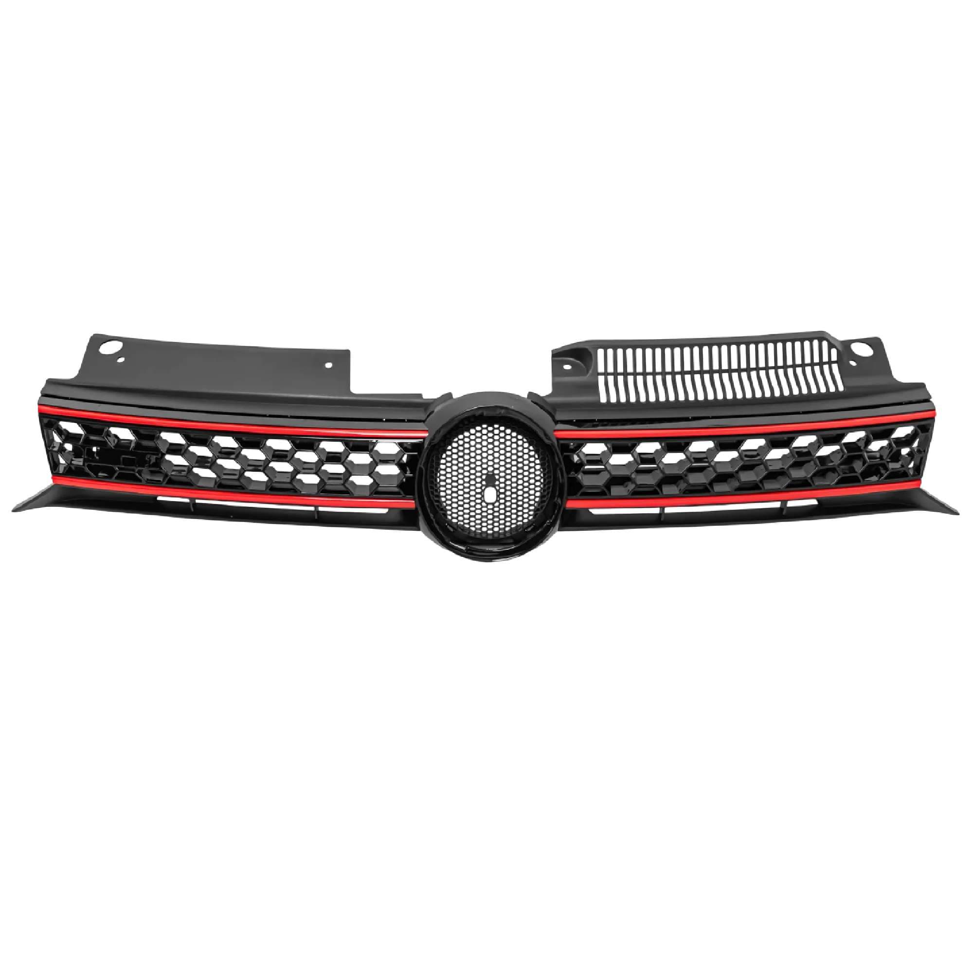 Parrilla Volkswagen Golf Gti 2010-2013 Con Moldura Roja