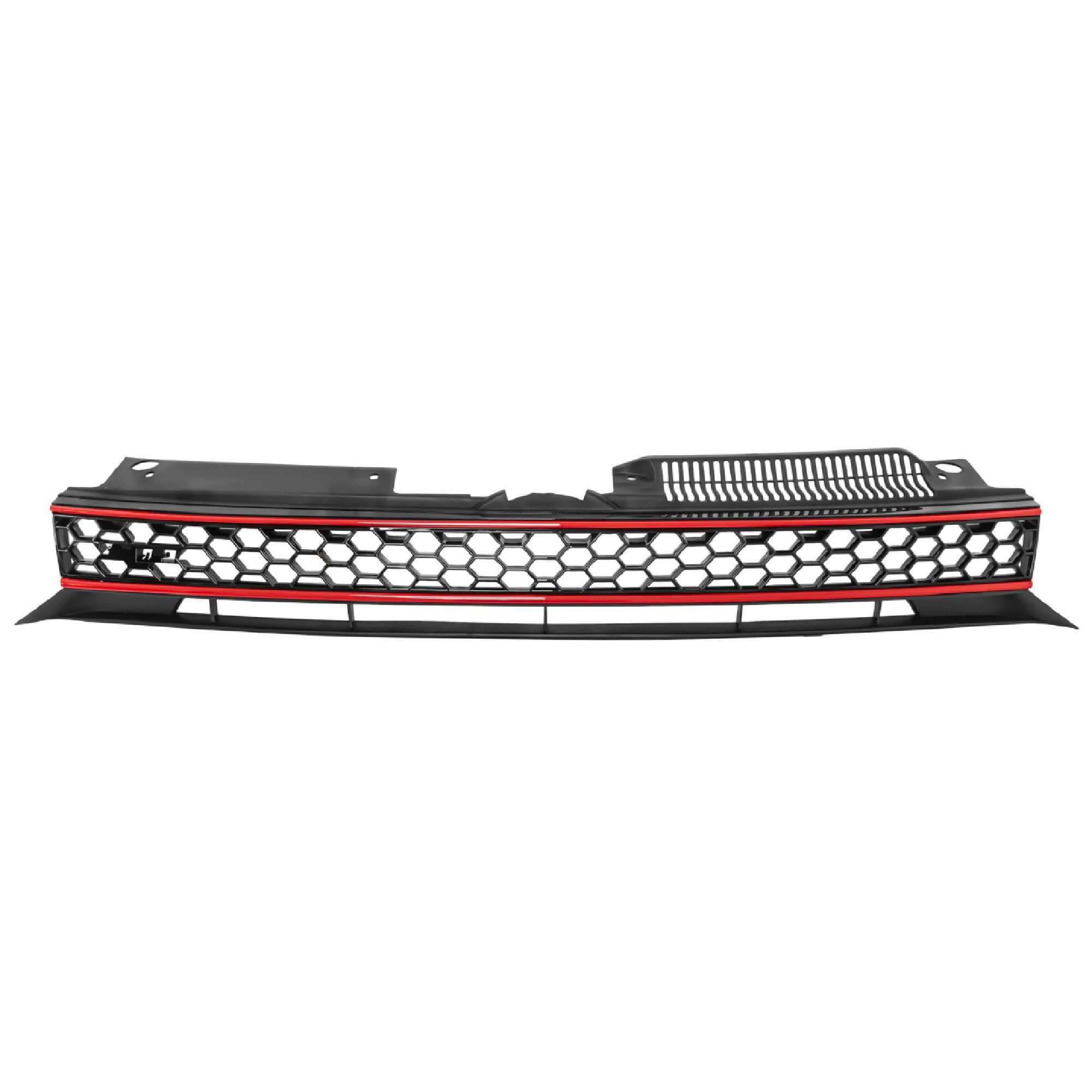 Parrilla Volkswagen Golf 2009-2013 Con Moldura Roja Rasurada Estilo Gti