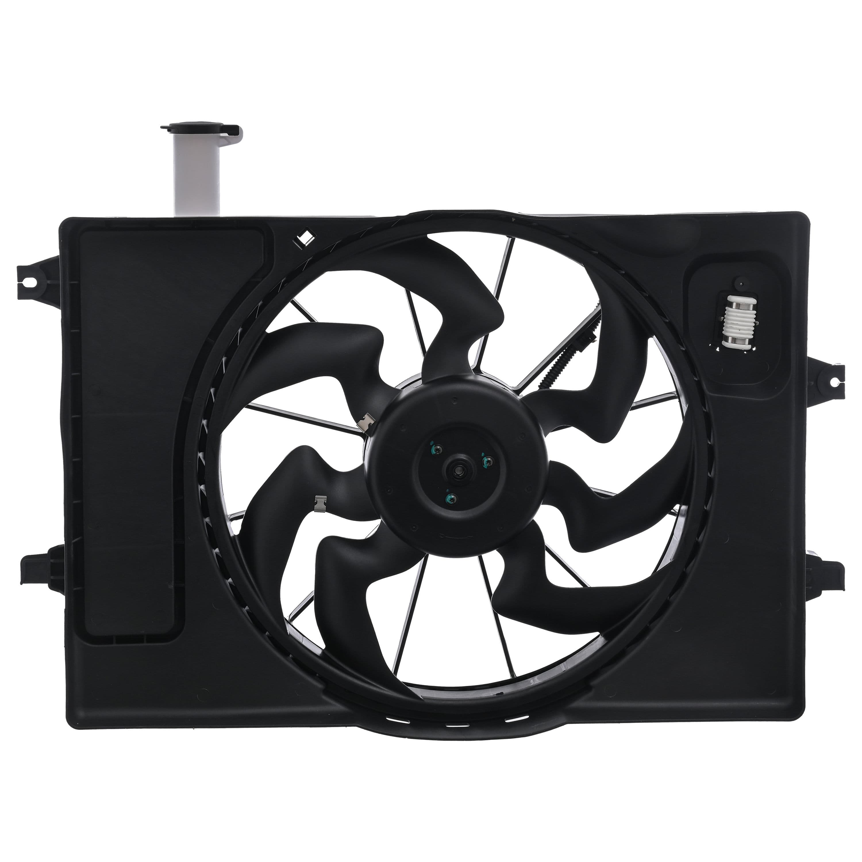 Motoventilador Kia Seltos 2020-2025 L4 1.5, 1.6, 2.0L Para Radiador Con Resistencia Con Deposito Sencillo Completo Cn